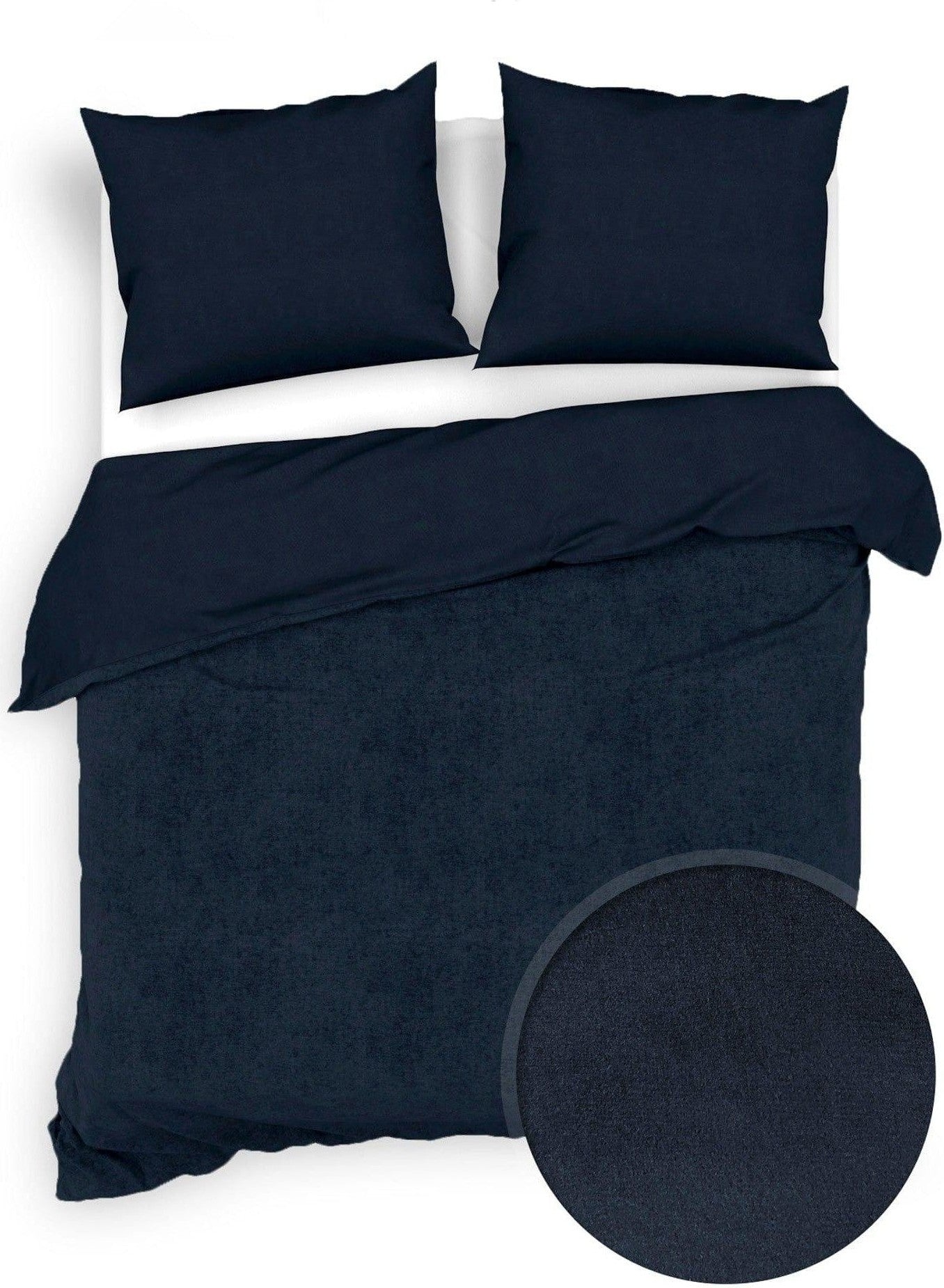 Zo Home Dekbedovertrek Zo Home Dekbedovertrek Velluto Night-Blue Fluweel