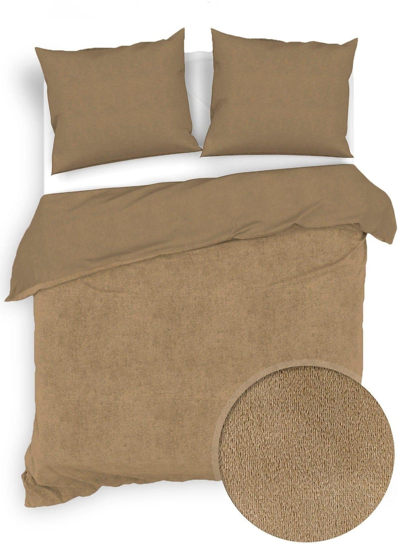 Zo Home Dekbedovertrek Zo Home Dekbedovertrek Velluto Pale-Gold Fluweel