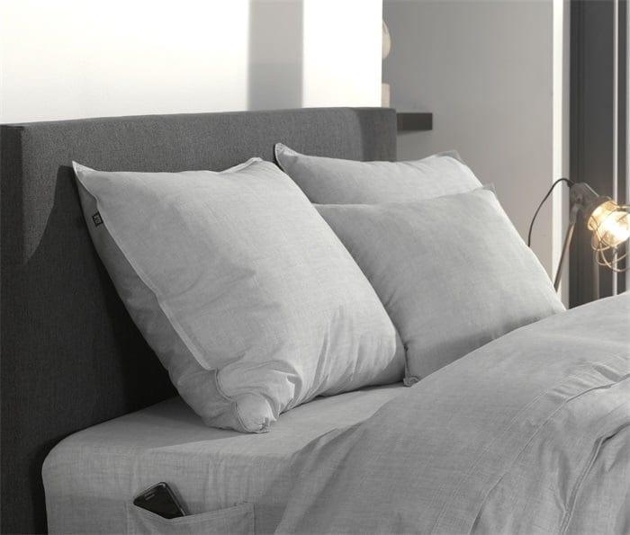 Zo Home Kussensloop Zo Home Kussensloop Lino Katoen #kleur_dove grey