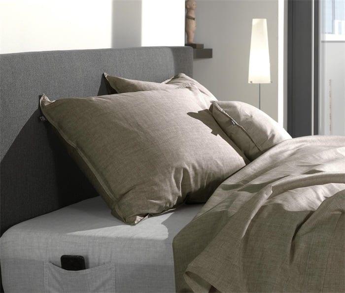 Zo Home Kussensloop Zo Home Kussensloop Lino Katoen #kleur_palm taupe