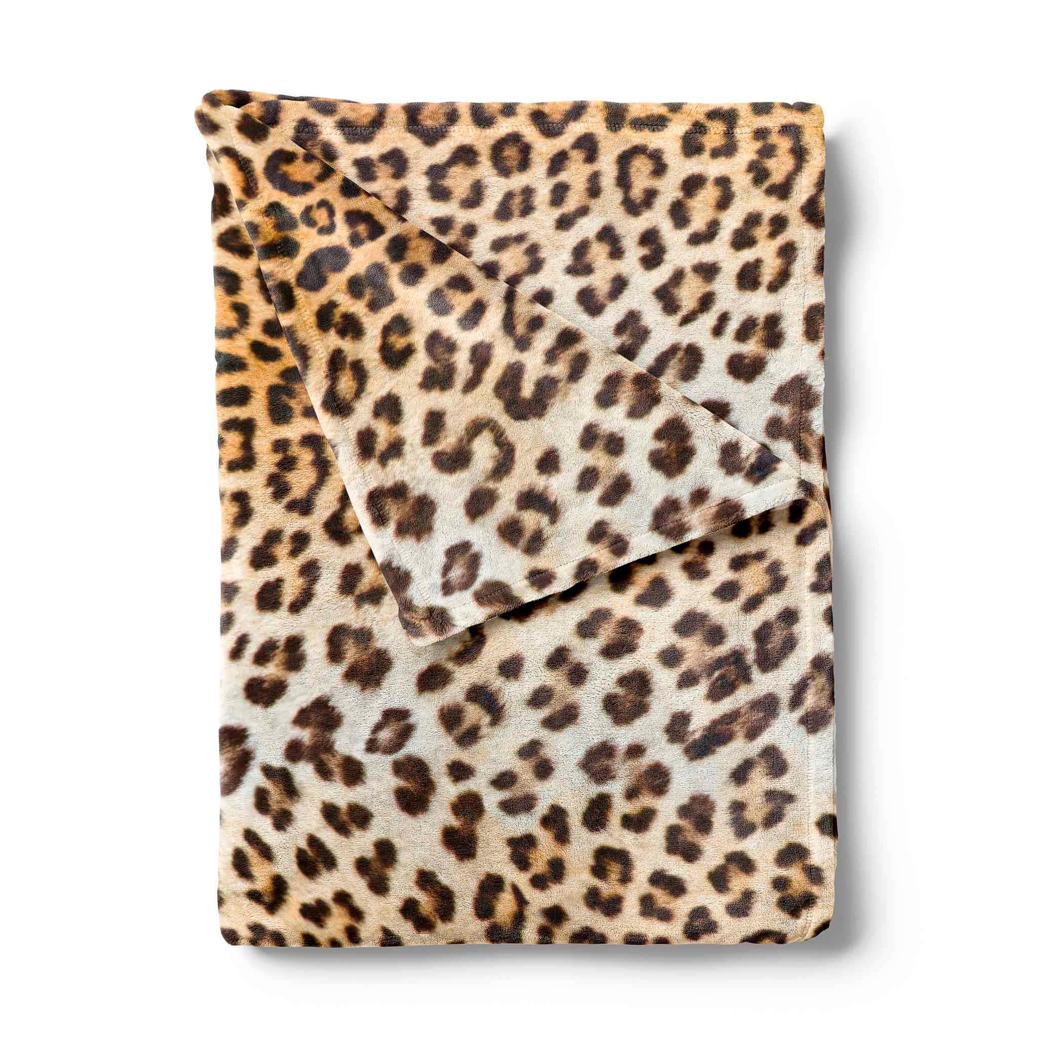 Zo! Home Plaid 140 x 200 cm Zo! Home Plaid Leopard Brown Polyester