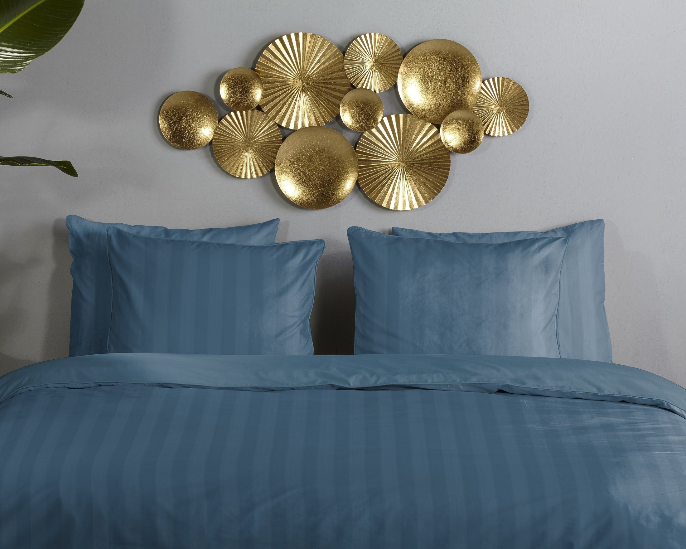 Descanso Dekbedovertrek Satijn Hotel Sevilla - Denim