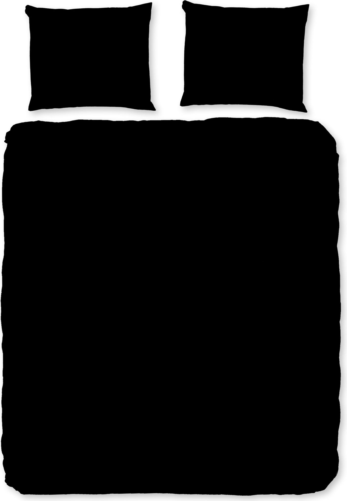 Good Morning Dekbedovertrek Katoen Uni - Black