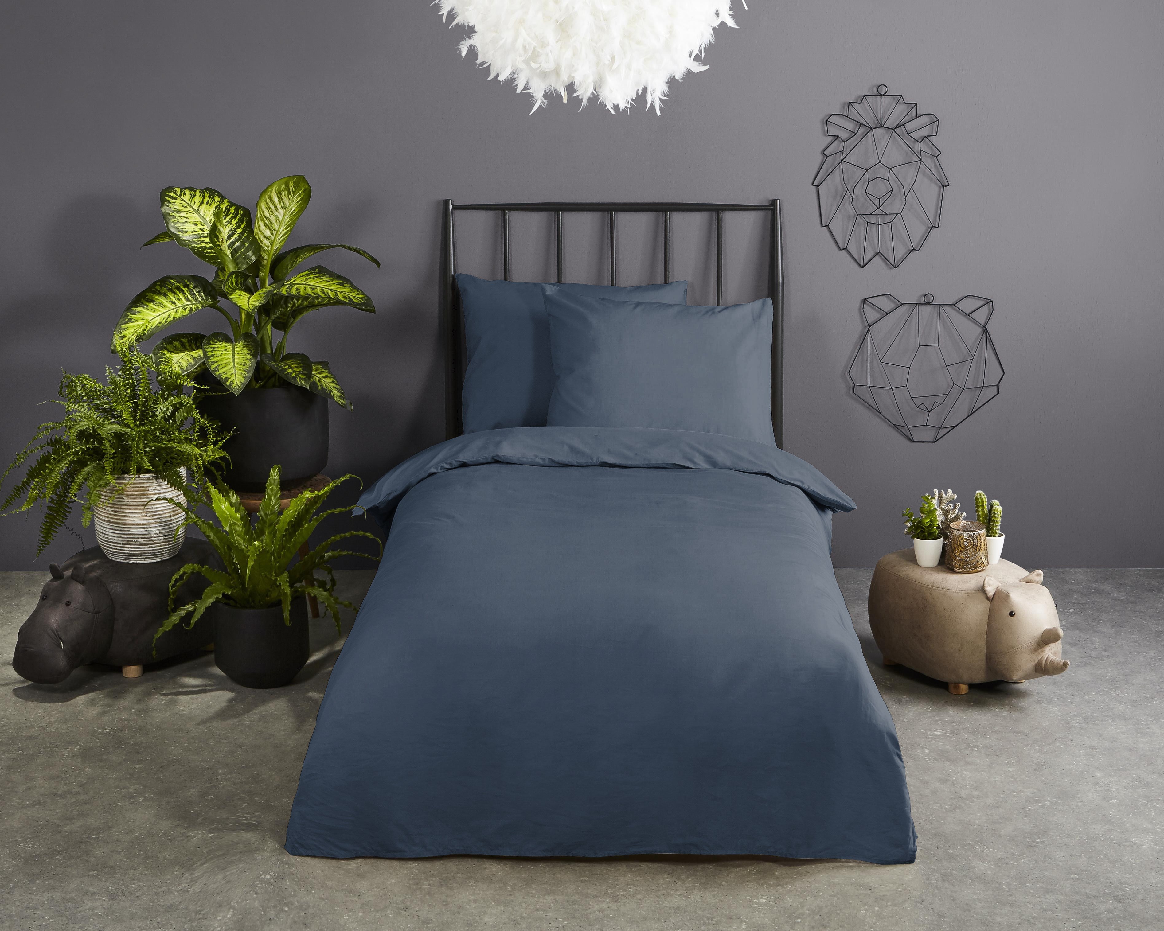 Bonjour Housse de couette Coton Uni - Jean