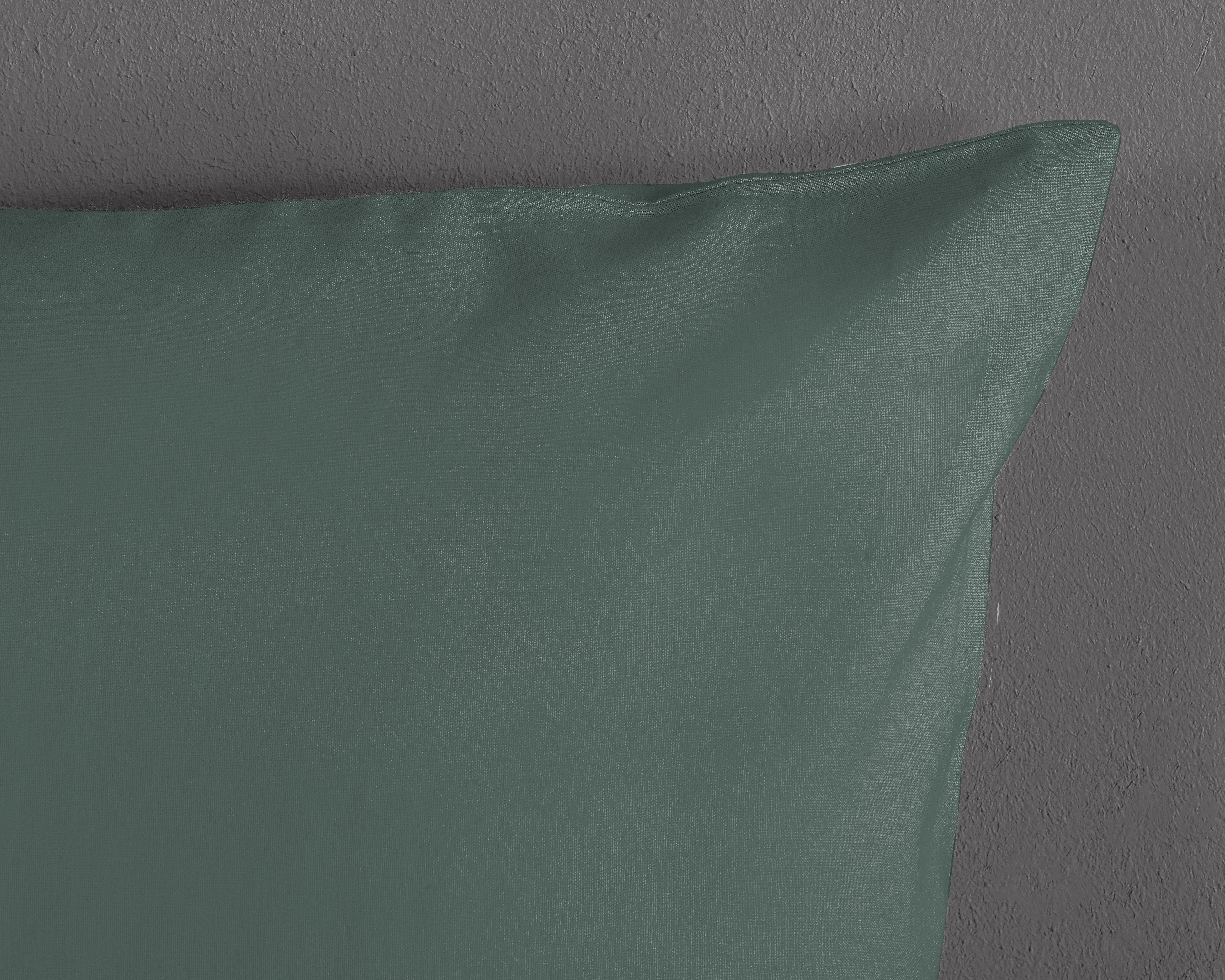 Good Morning Dekbedovertrek Katoen Uni - Olive Green