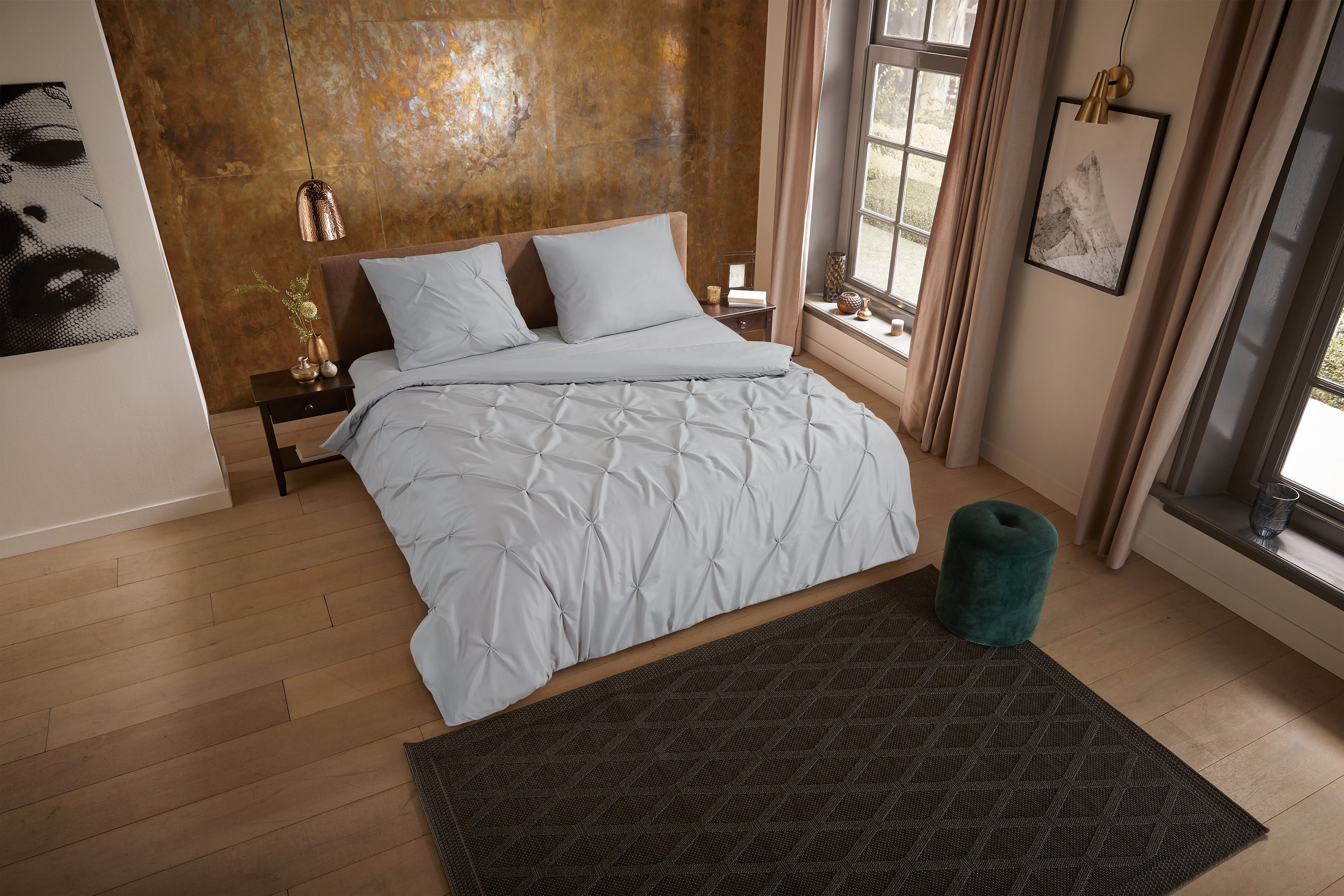 Pure Bettbezug Microfaser Elegance - Silver
