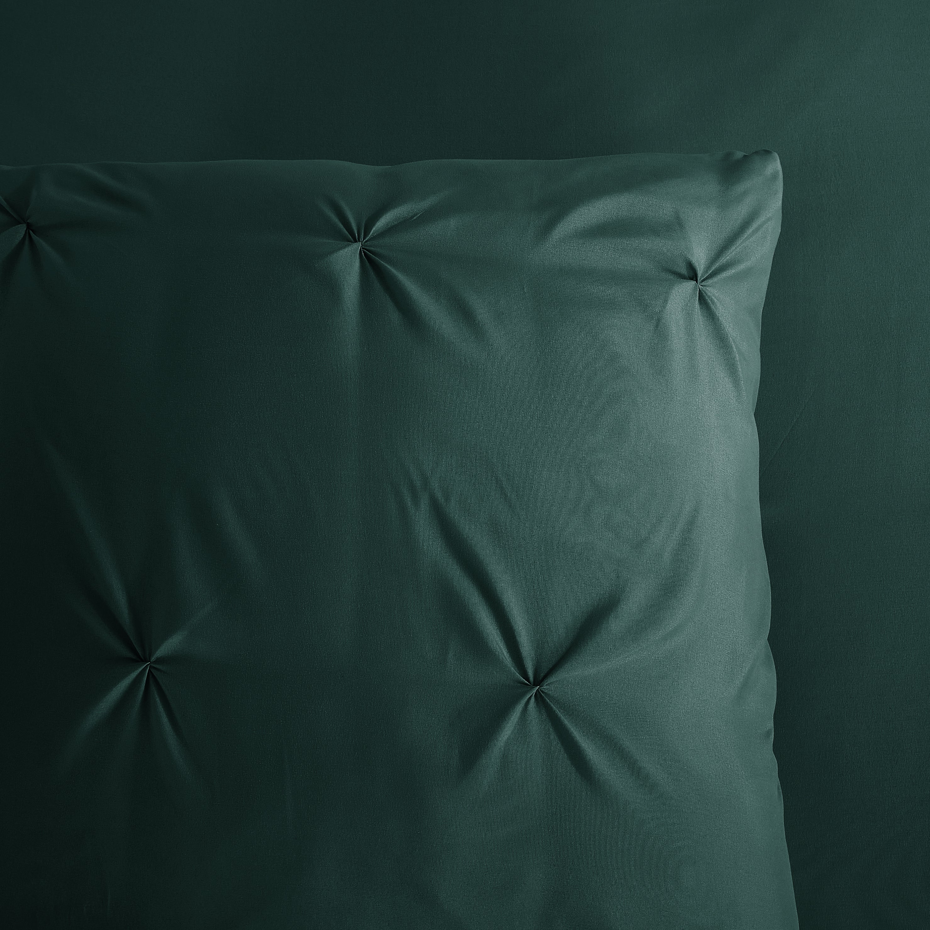 Pure Housse de Couette Microfibre Elegance - Vert Foncé