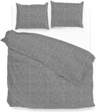 Zo Home dekbedovertrek Lino Dark Grey katoen
