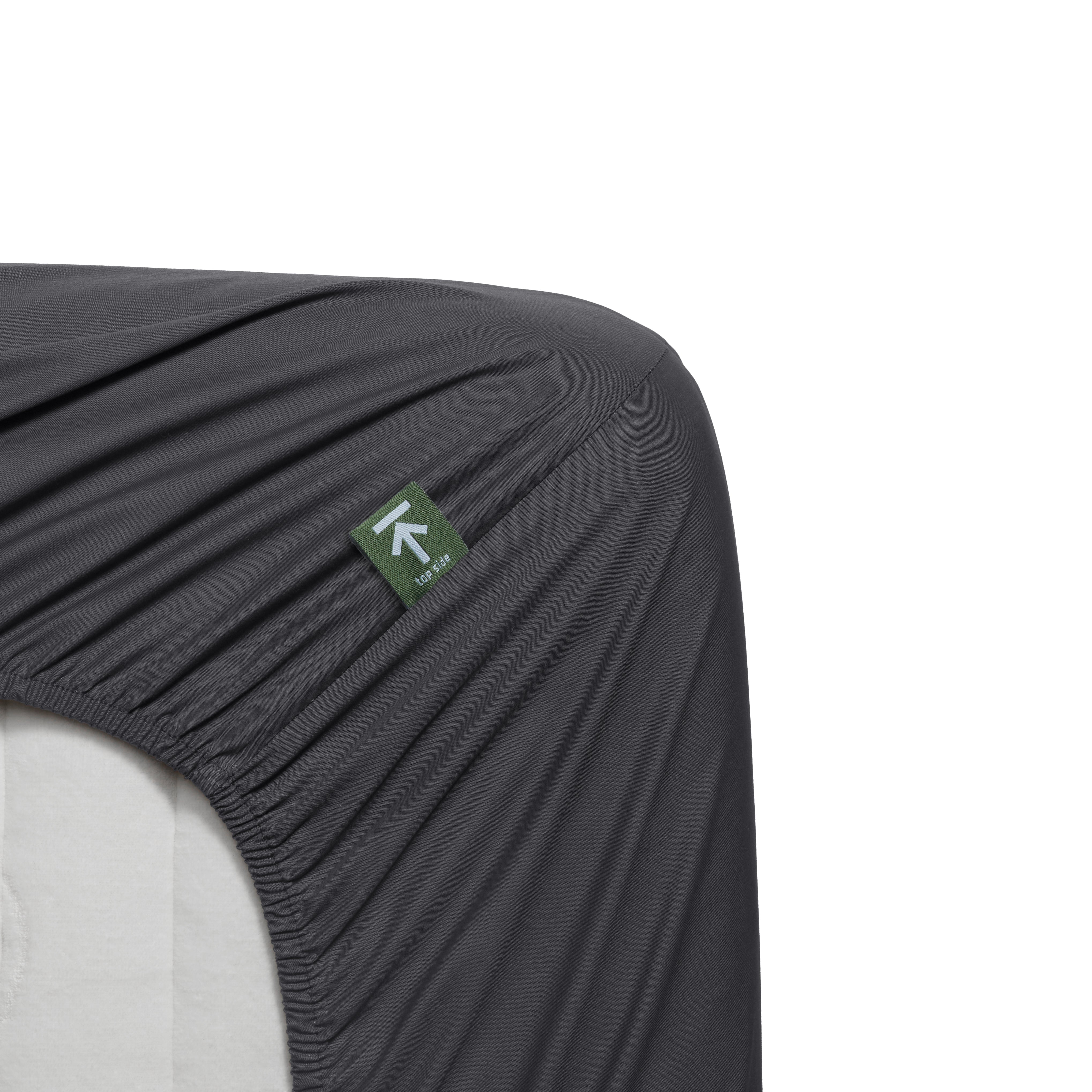 Beddinghouse split topper hoeslaken katoen percale Antraciet #maat_180 x 200 cm