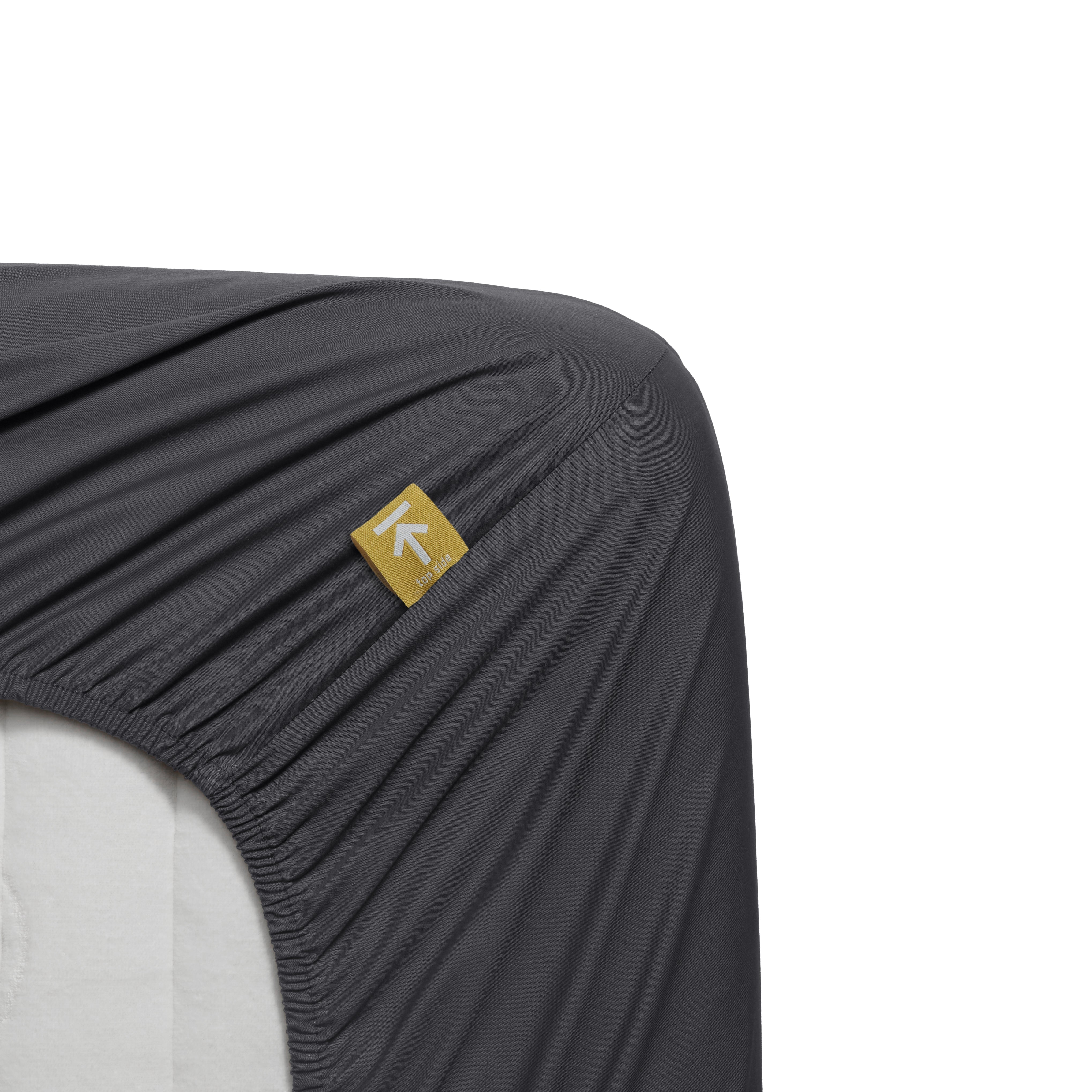 Beddinghouse topper hoeslaken katoen percale Antraciet #maat_90 x 200 cm