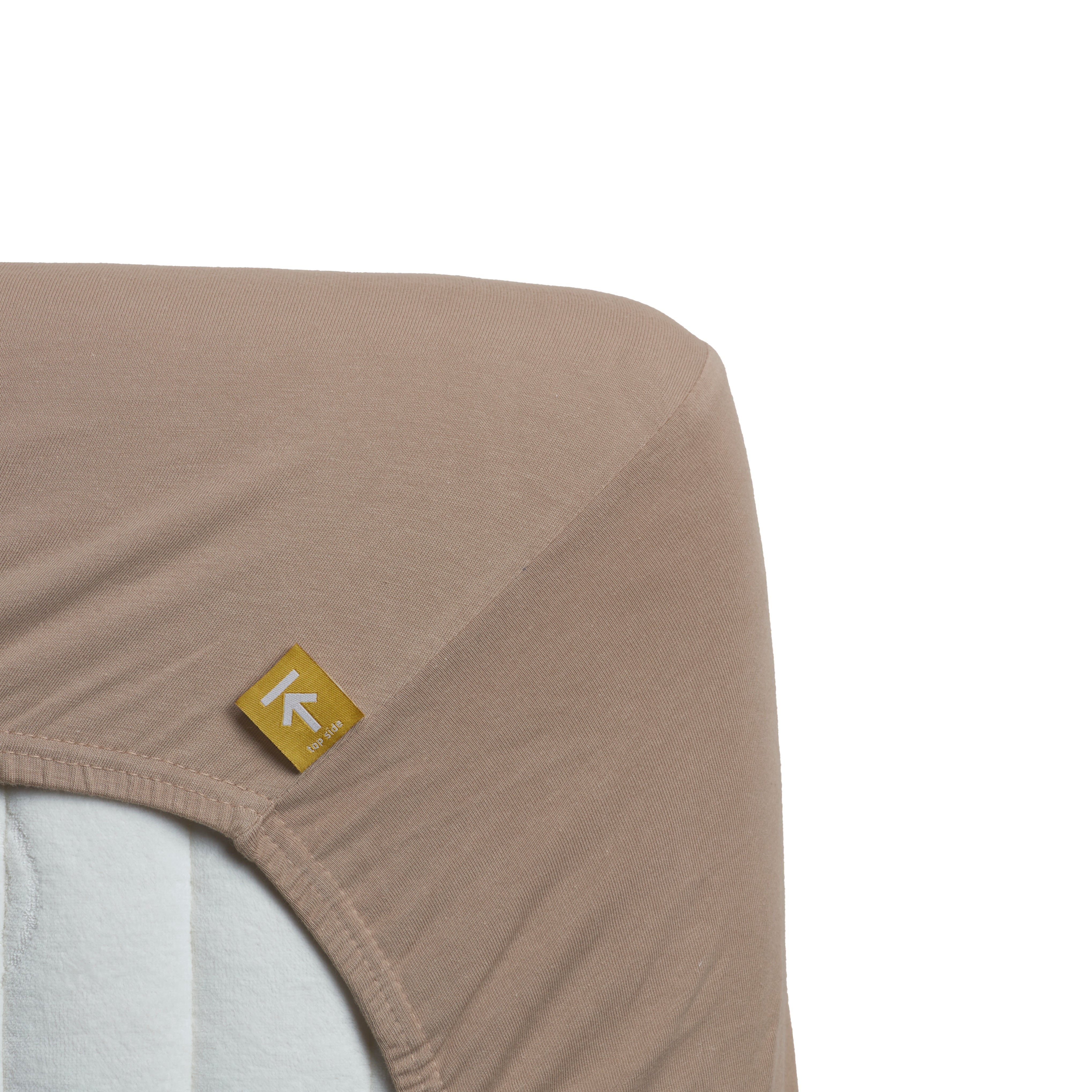 Beddinghouse topper hoeslaken jersey stretch Taupe #maat_90 x 200/220 cm