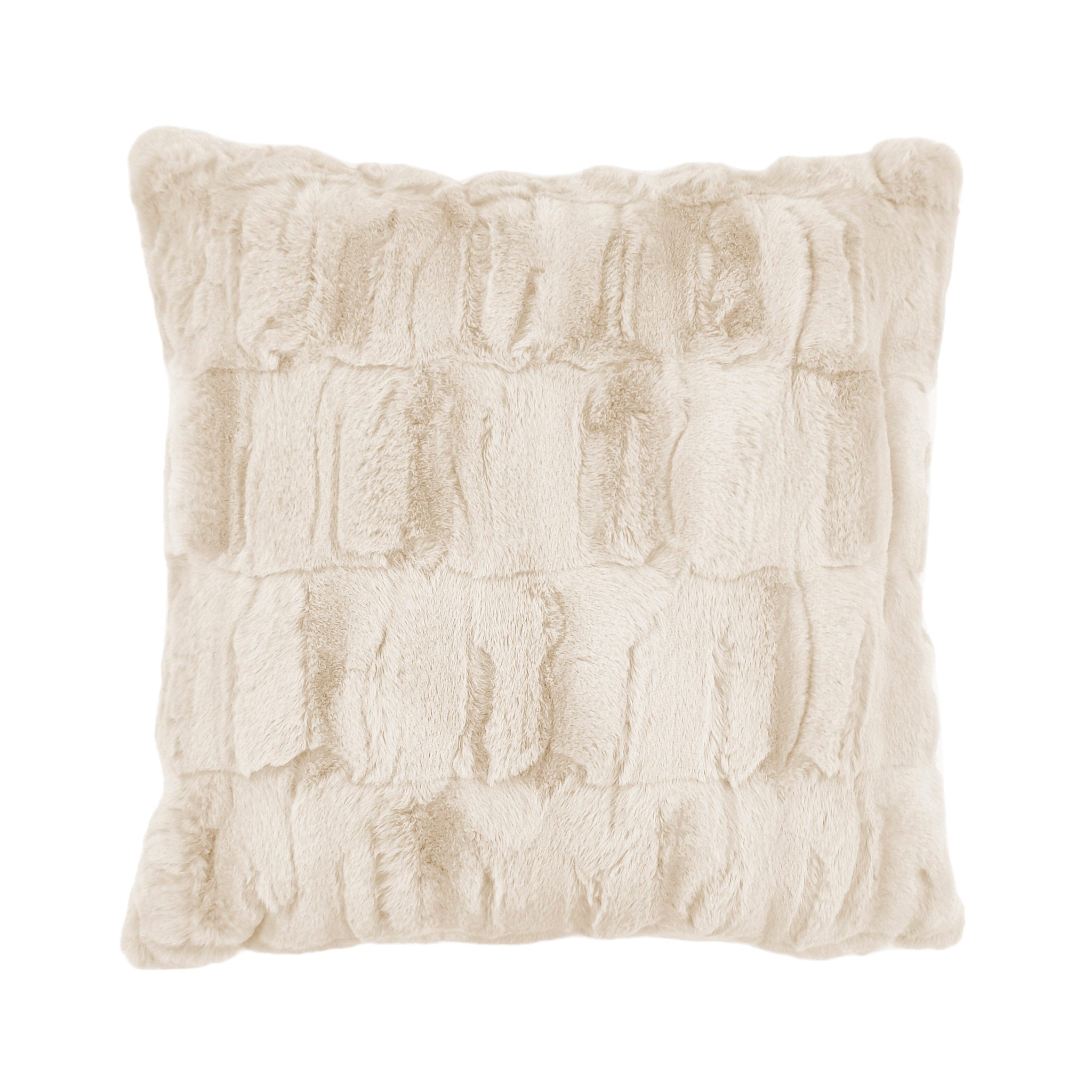 Heckettlane sierkussen Delphi Sandy Beige imitatiebont