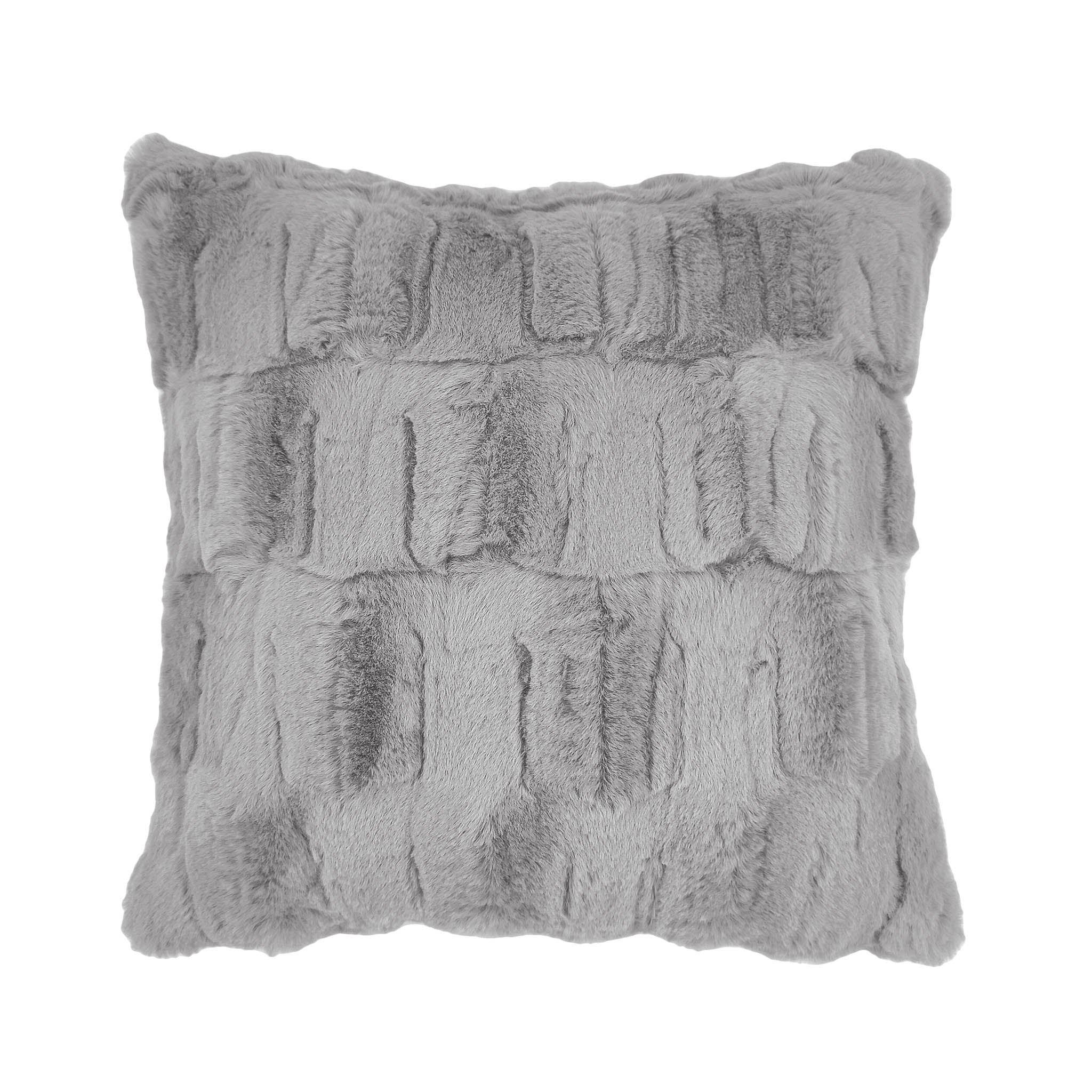 Heckettlane sierkussen Delphi Lava Grey imitatiebont