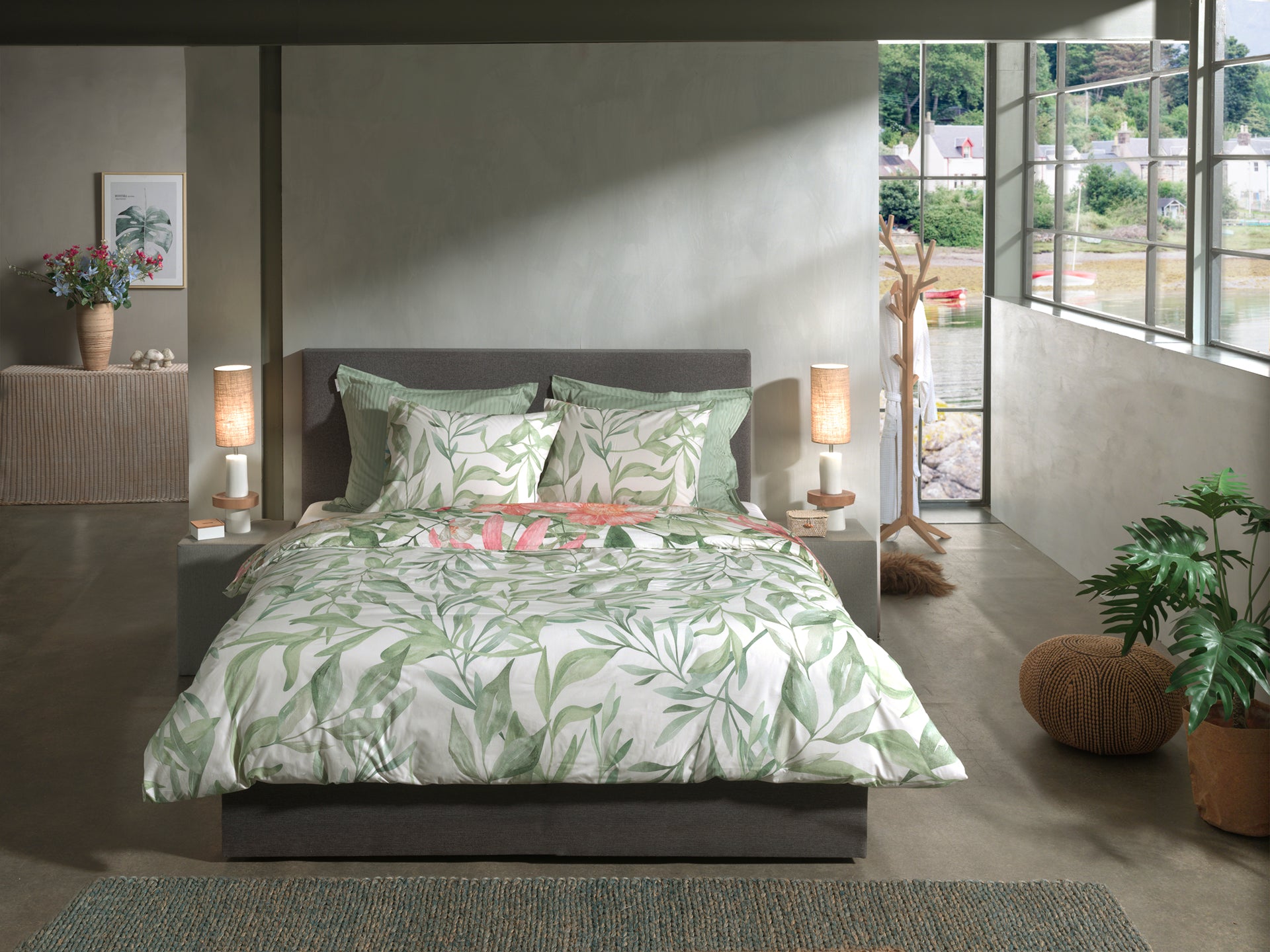 Heckettlane dekbedovertrek Svea Multi bamboe-percale