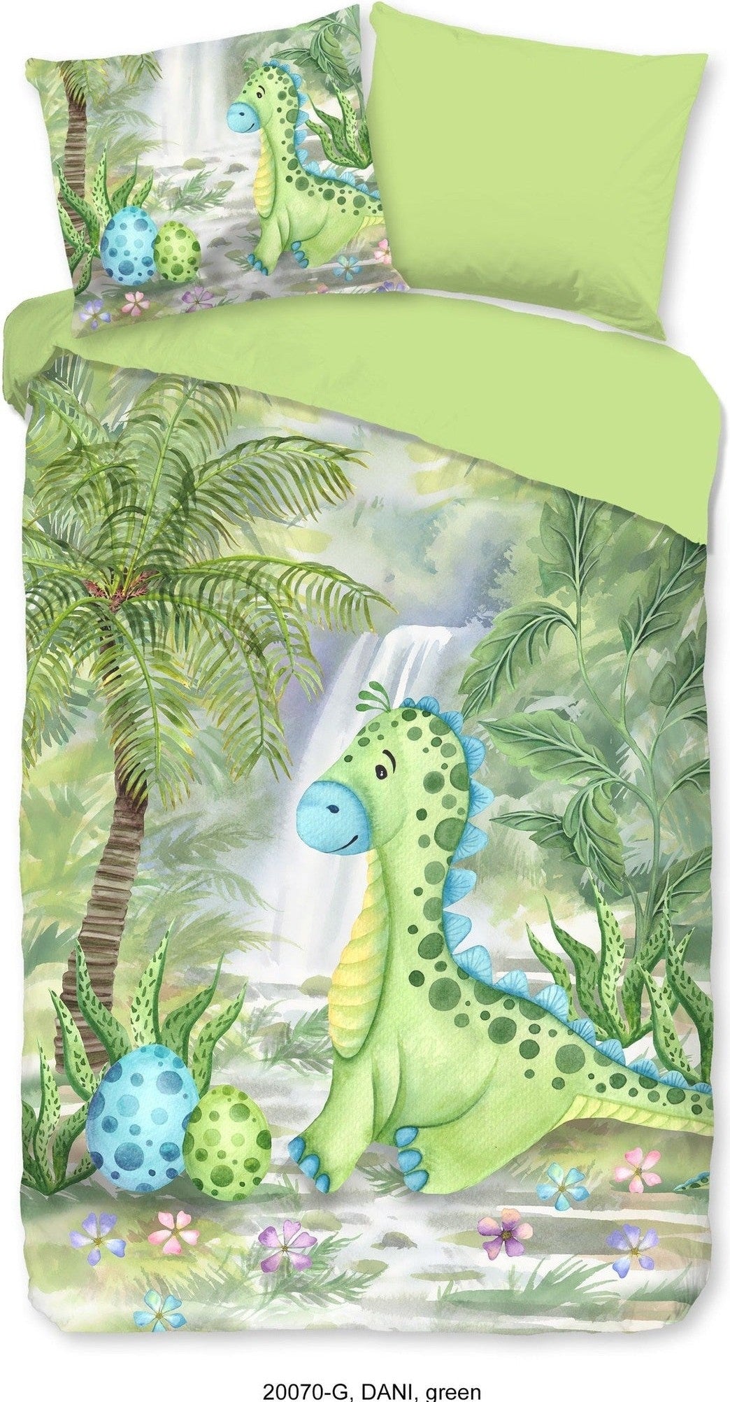 Housse de Couette Good Morning Coton Dani Vert