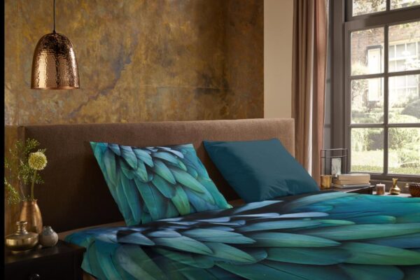Pure Housse de couette microfibre Heather - Pétrole