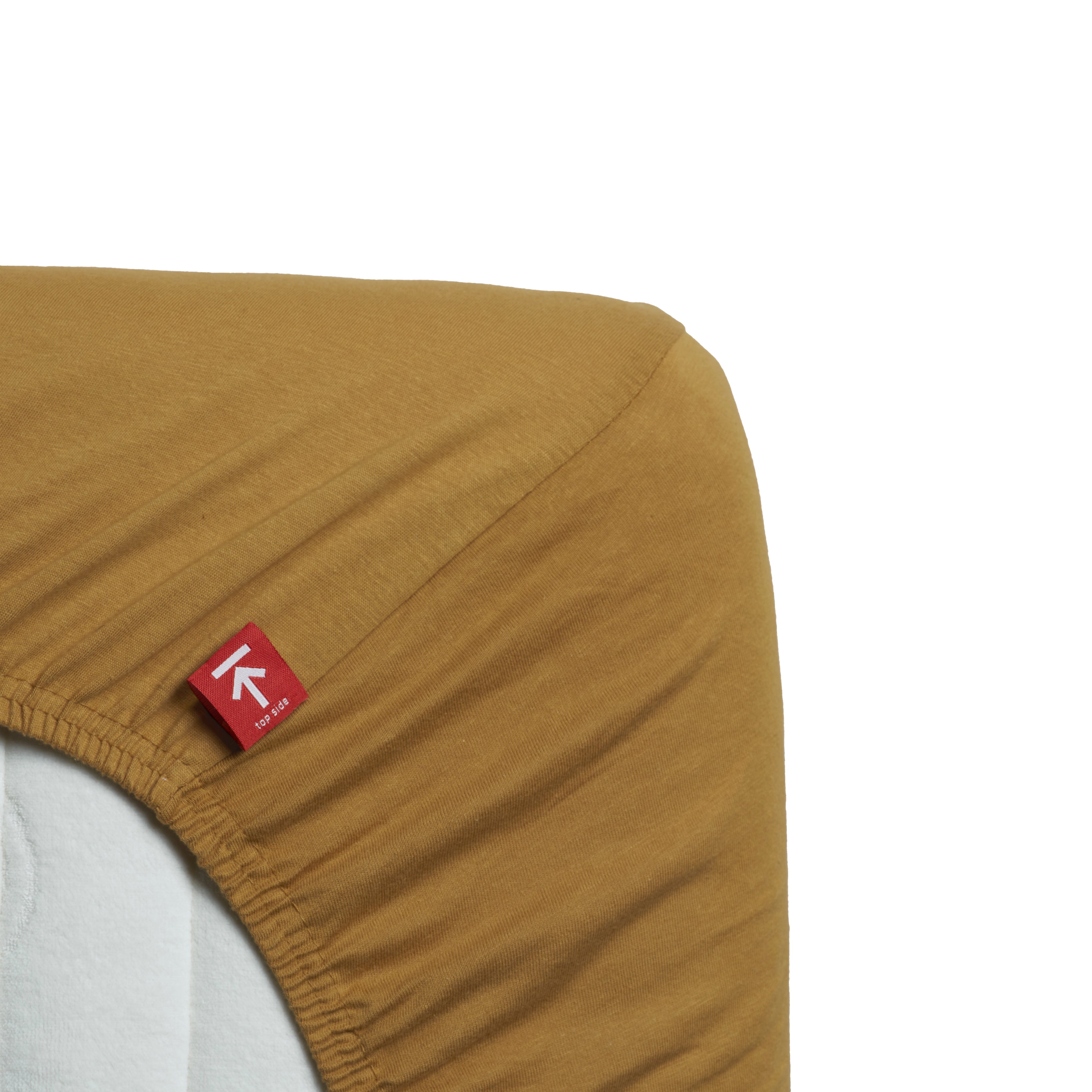 Beddinghouse split topper hoeslaken jersey Geel #maat_160 x 200/220 cm