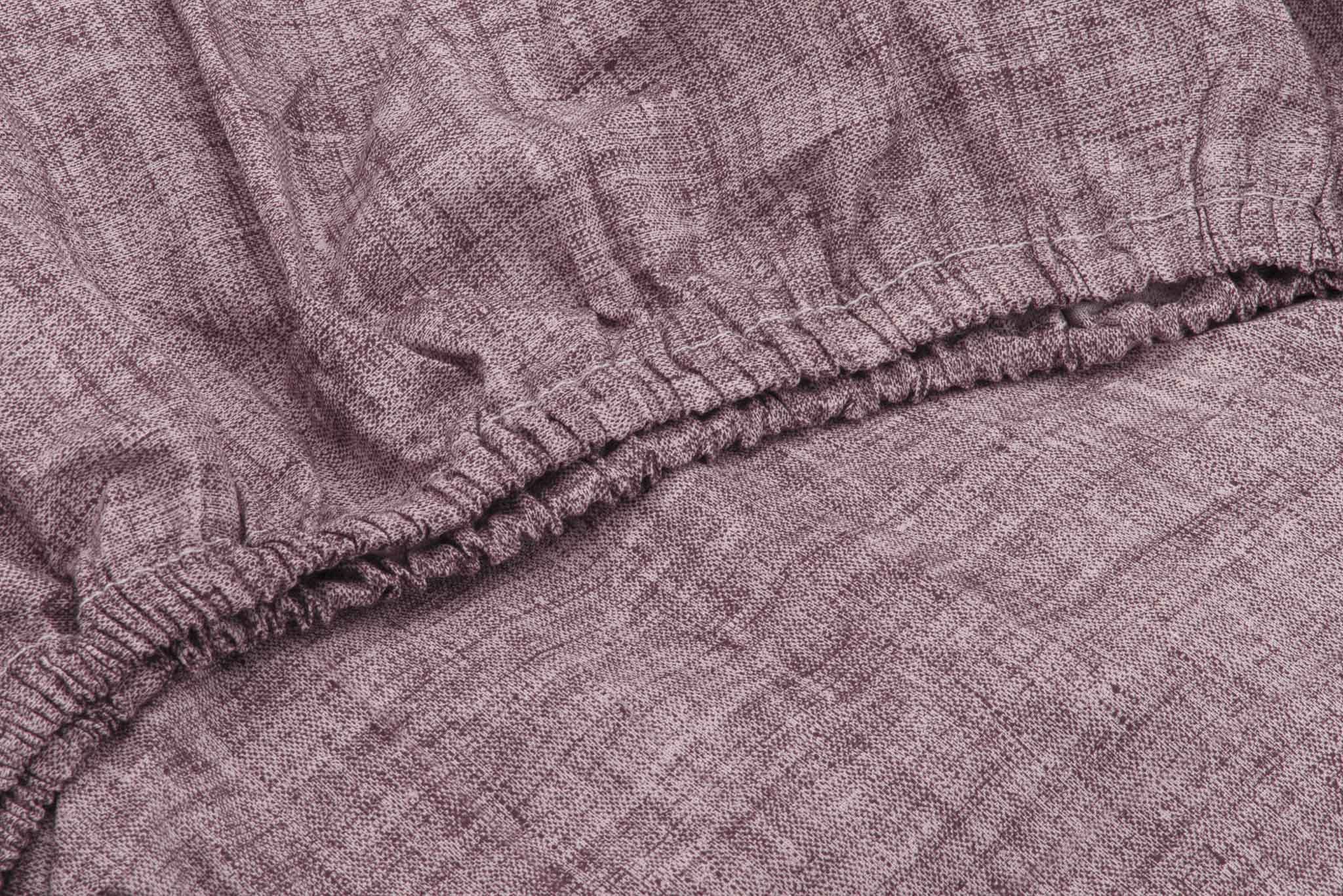 Zo Home hoeslaken Lino Wine Red katoen
