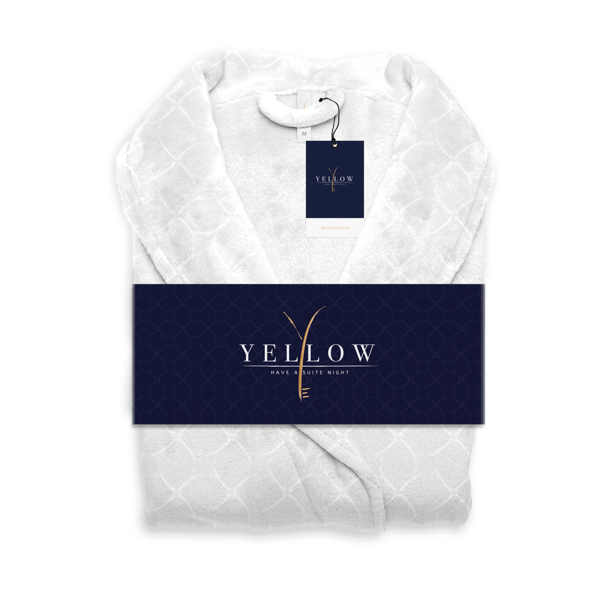 Yellow badjas Rilievo White
