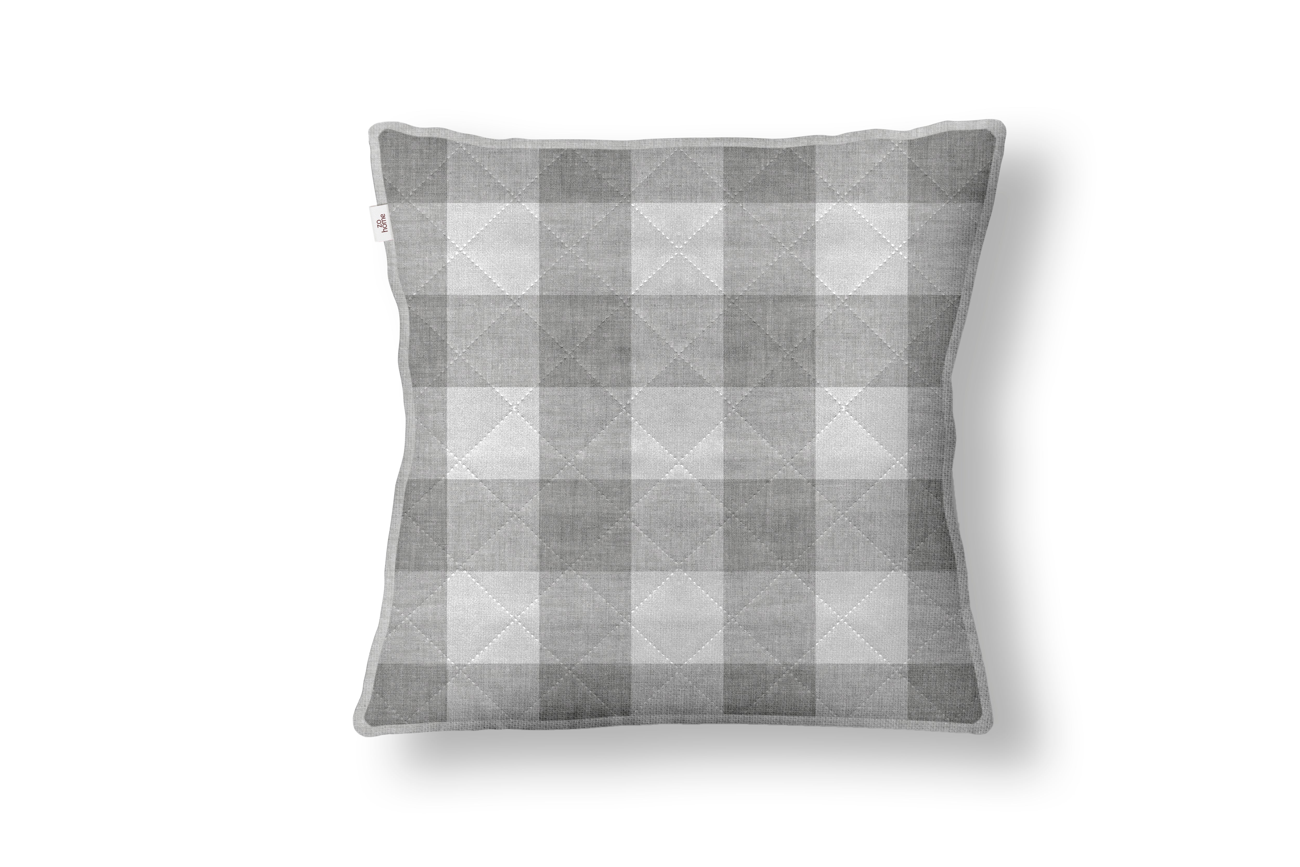 Zo Home sierkussen Quattro di Lino Dove Grey polyester