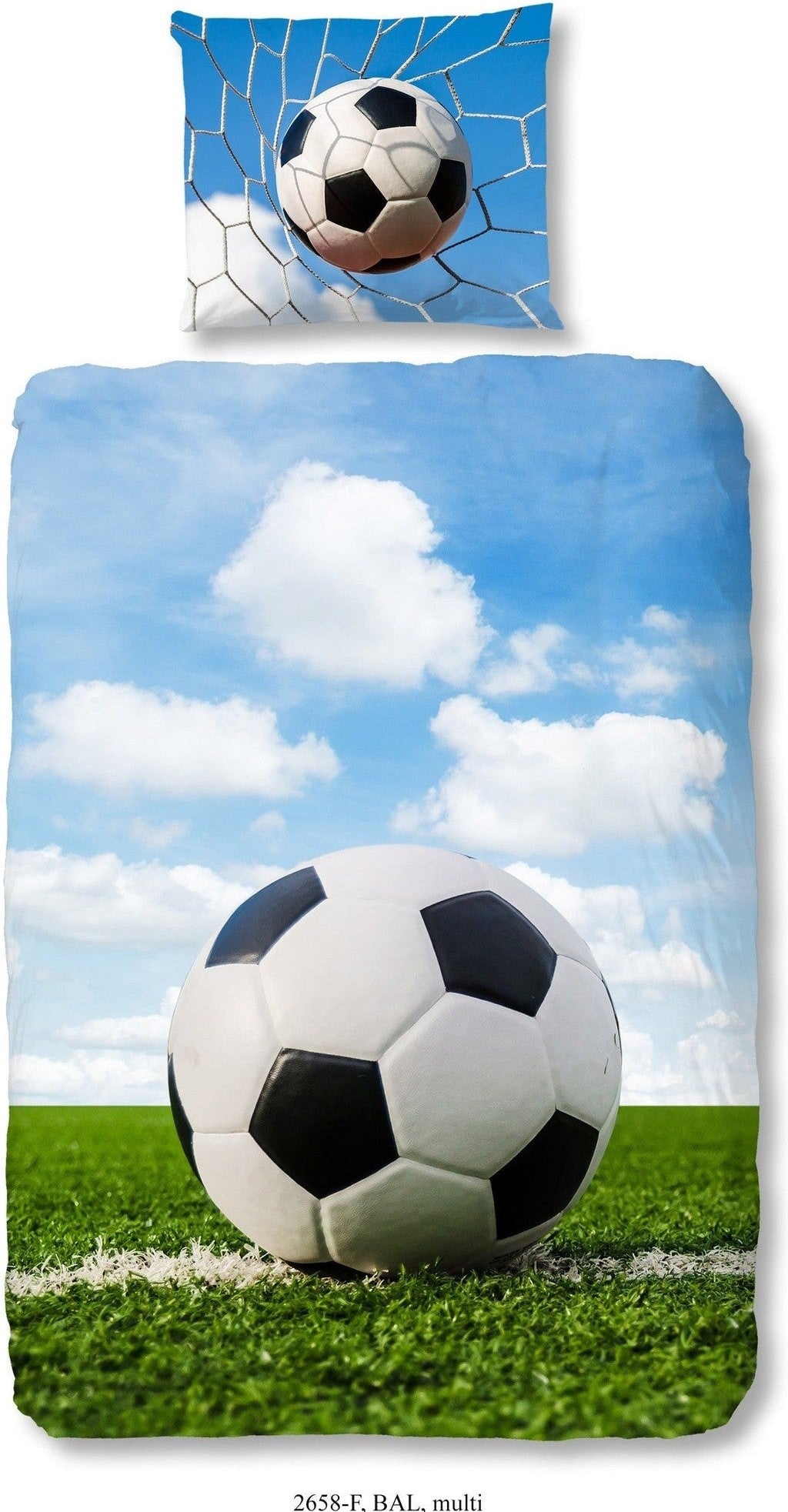 Good Morning Housse de Couette Flanelle Boule Multi