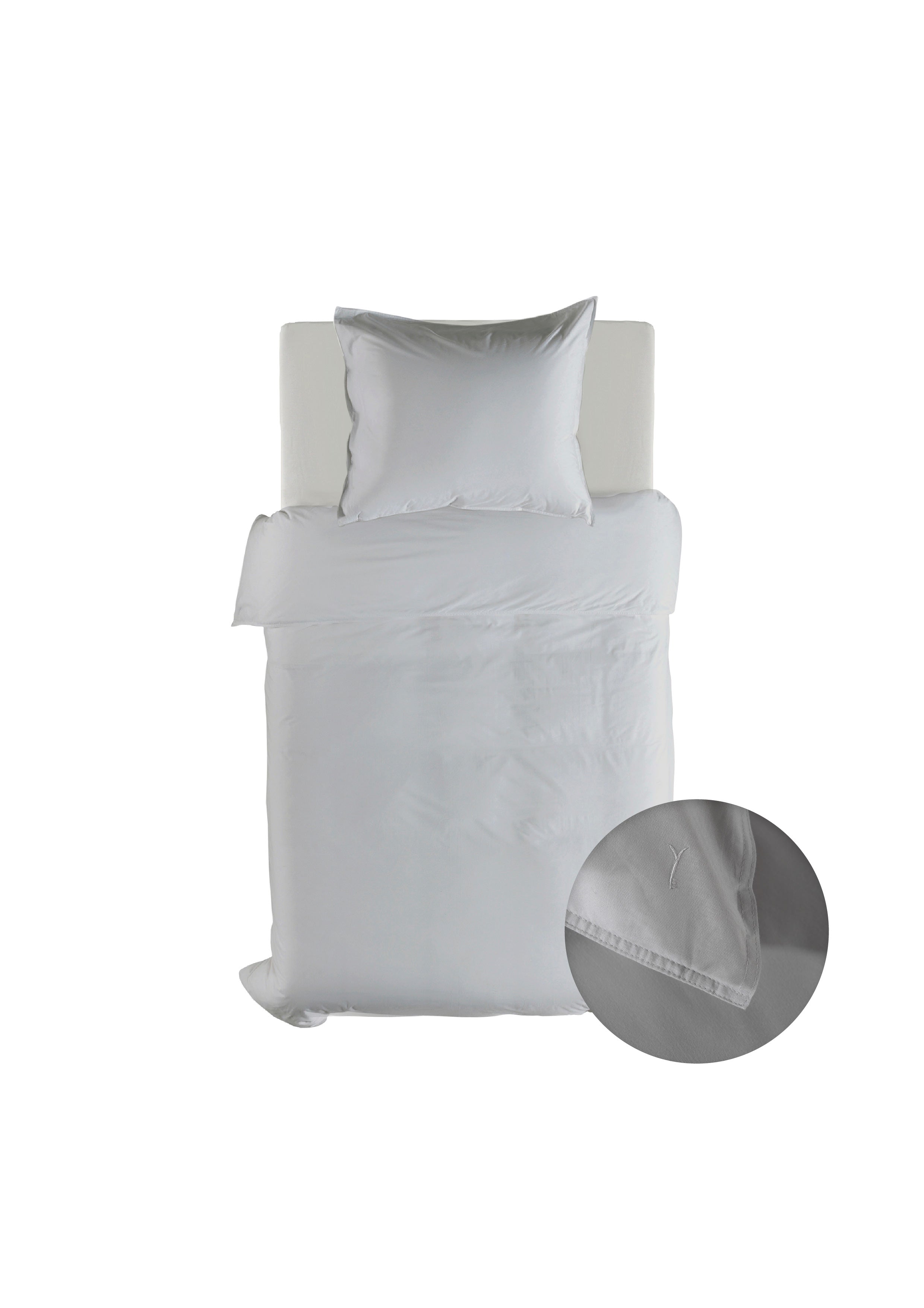 Yellow dekbedovertrek Suite Nairobi Vaporous Grey gewassen katoen