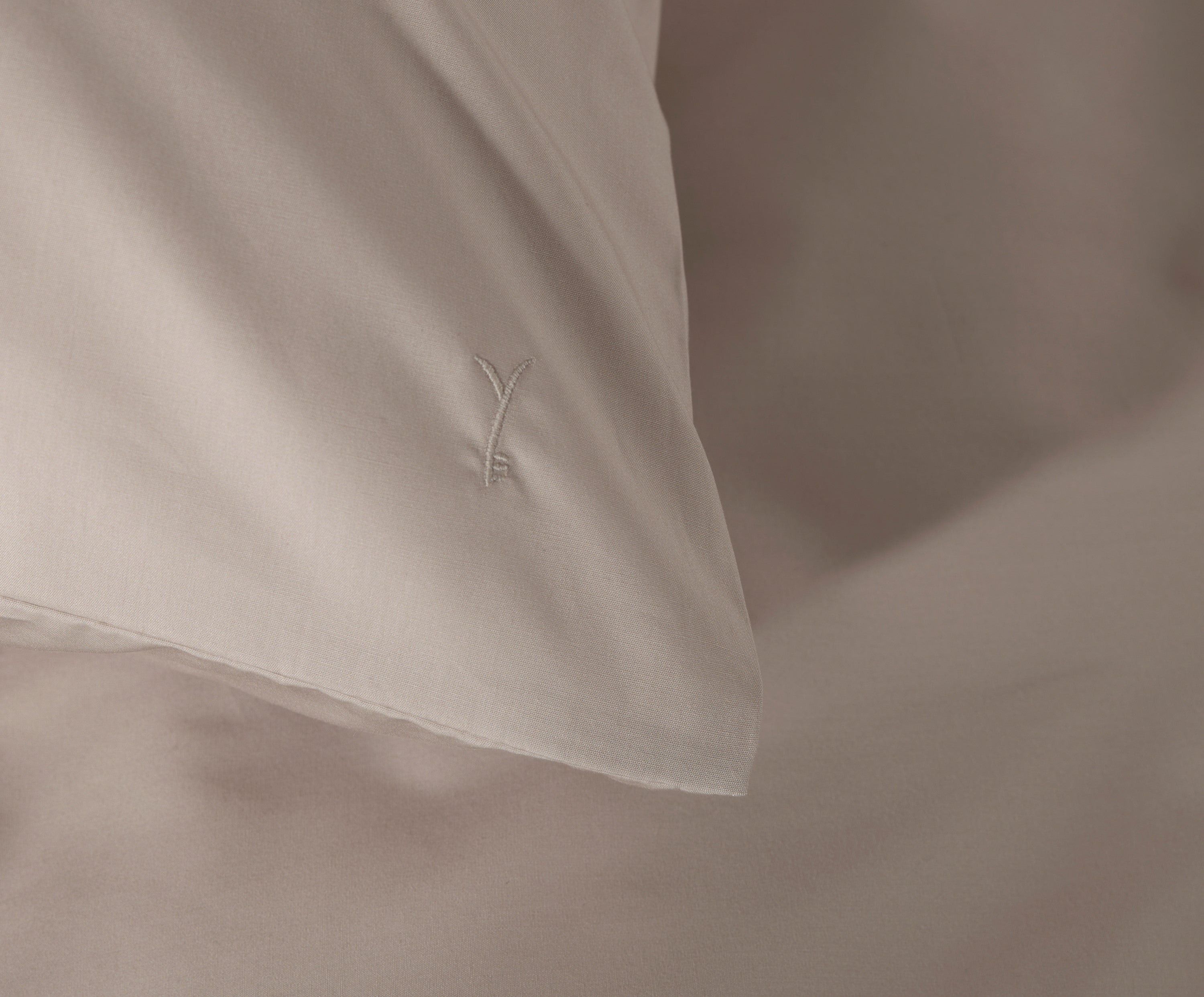 Yellow dekbedovertrek Suite Mumbai Dollar Sand katoen percale