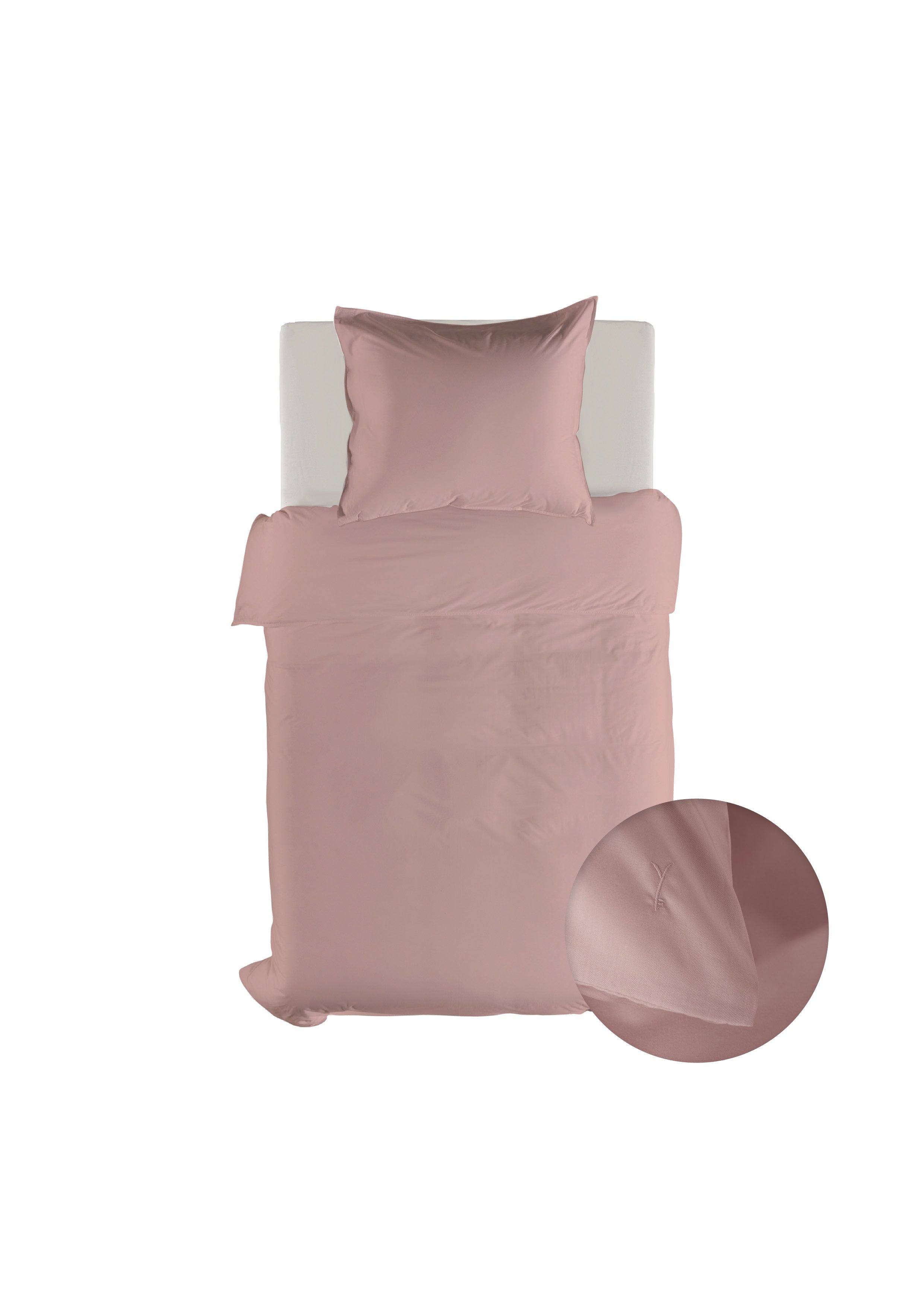 Yellow dekbedovertrek Suite Mumbai Haze Coral katoen percale