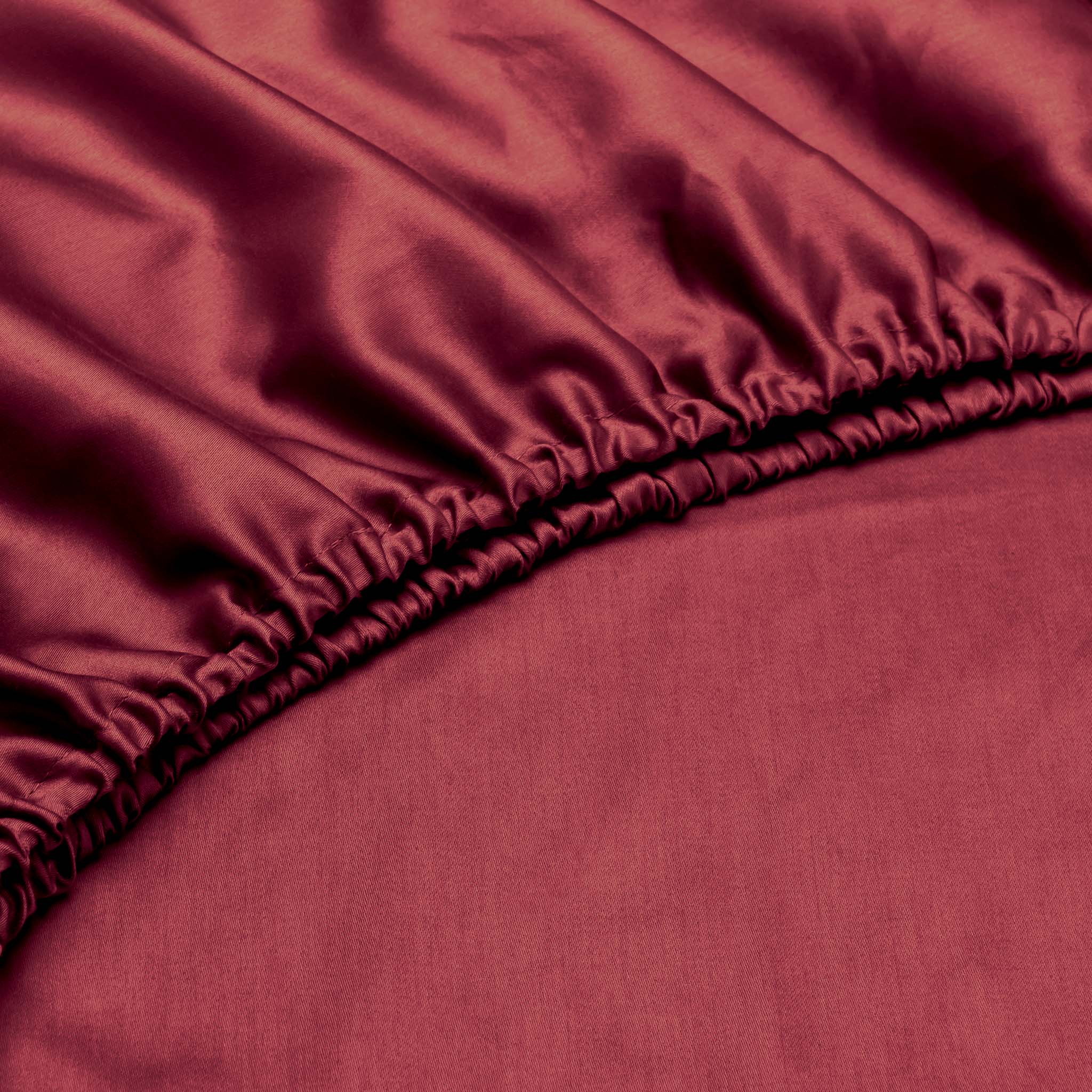 Zo Home hoeslaken Satinado Spicy Red satijn
