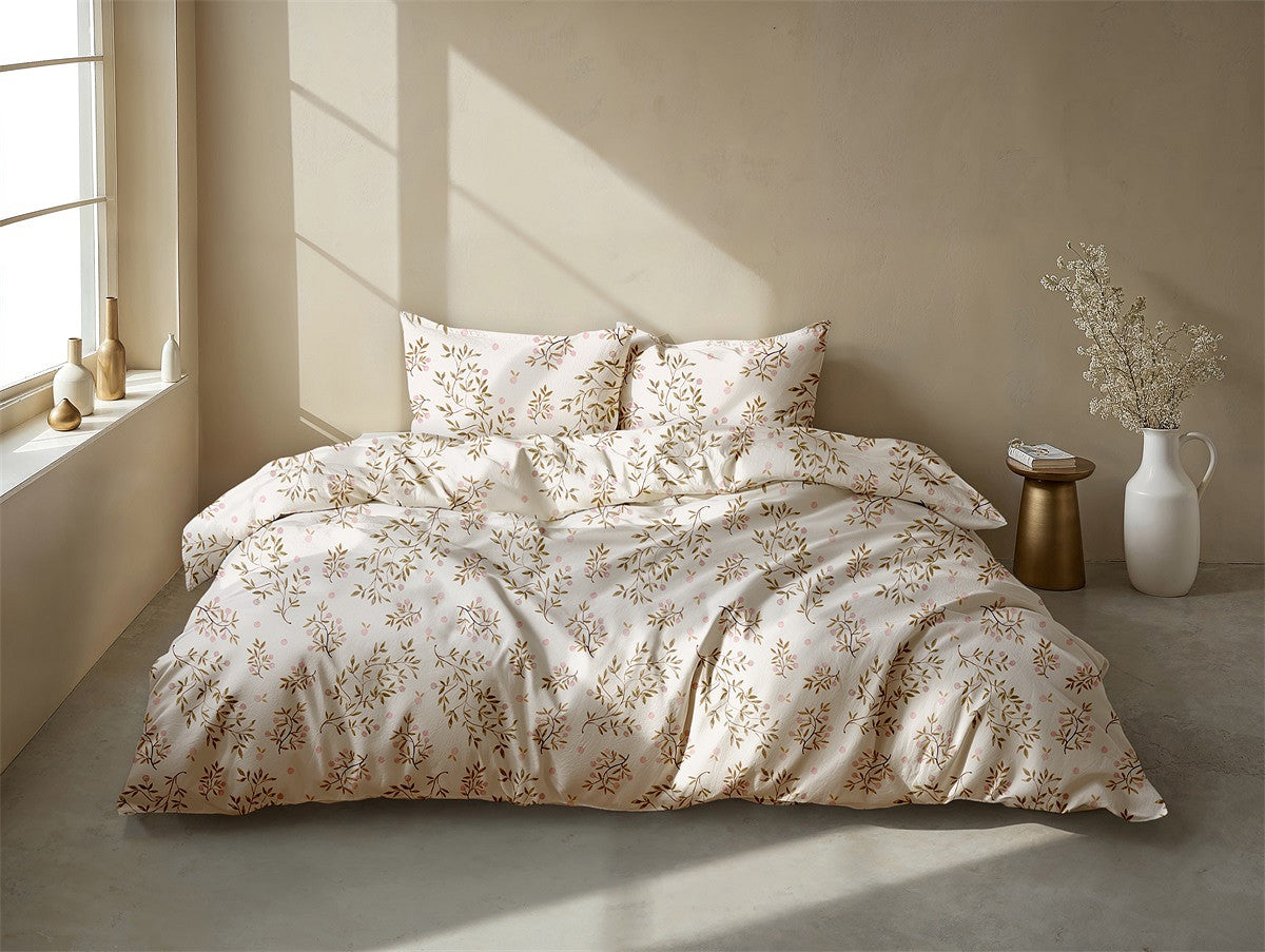 Zo Home Dekbedovertrek Katoen Fico Warm Sand