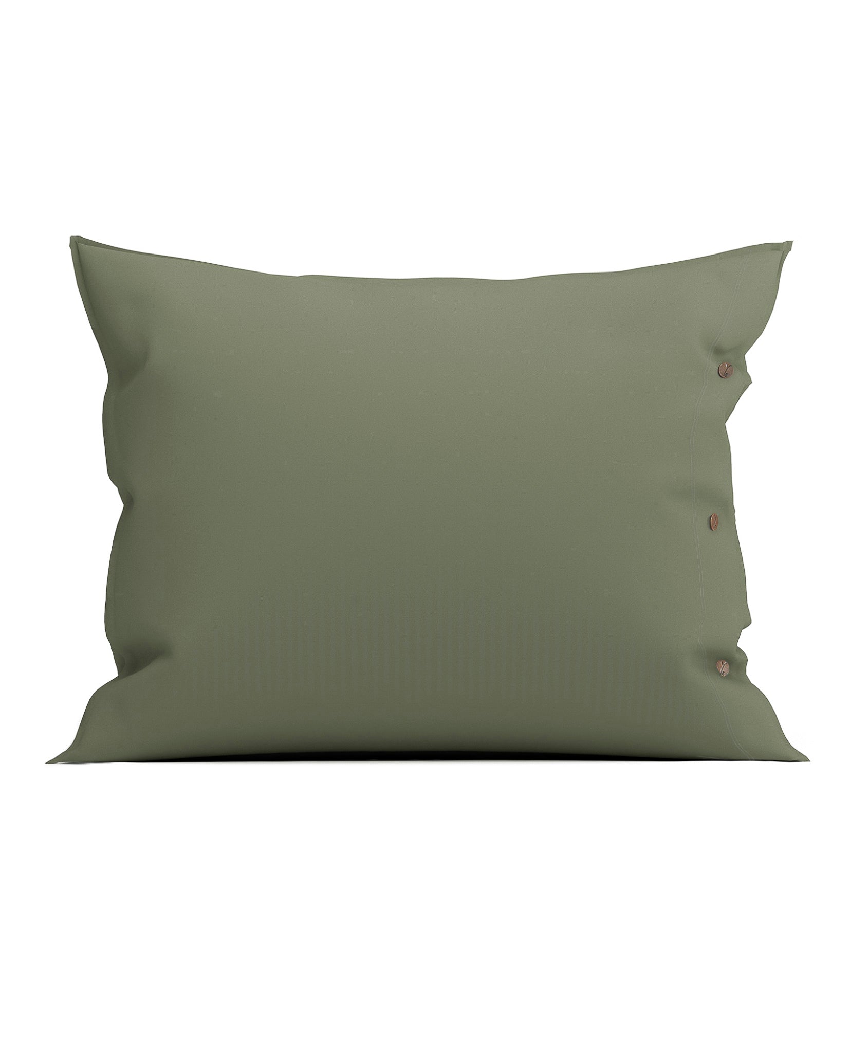 Yellow kussensloop Percale Army Green percale