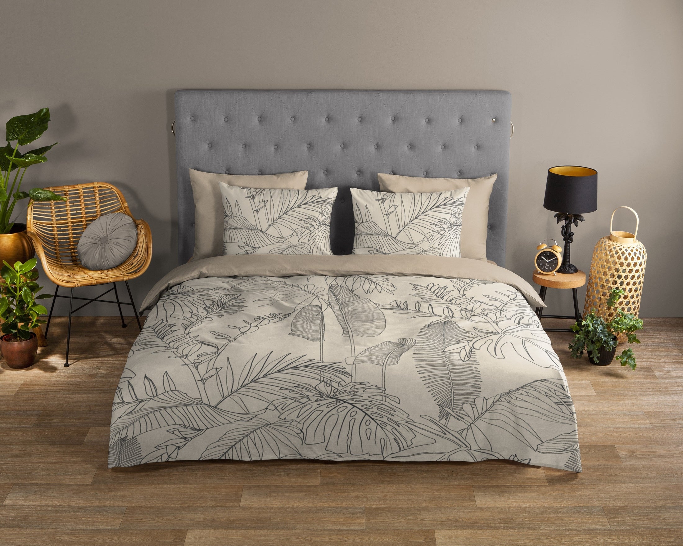 Good Morning Dekbedovertrek Katoen Sym - Sand