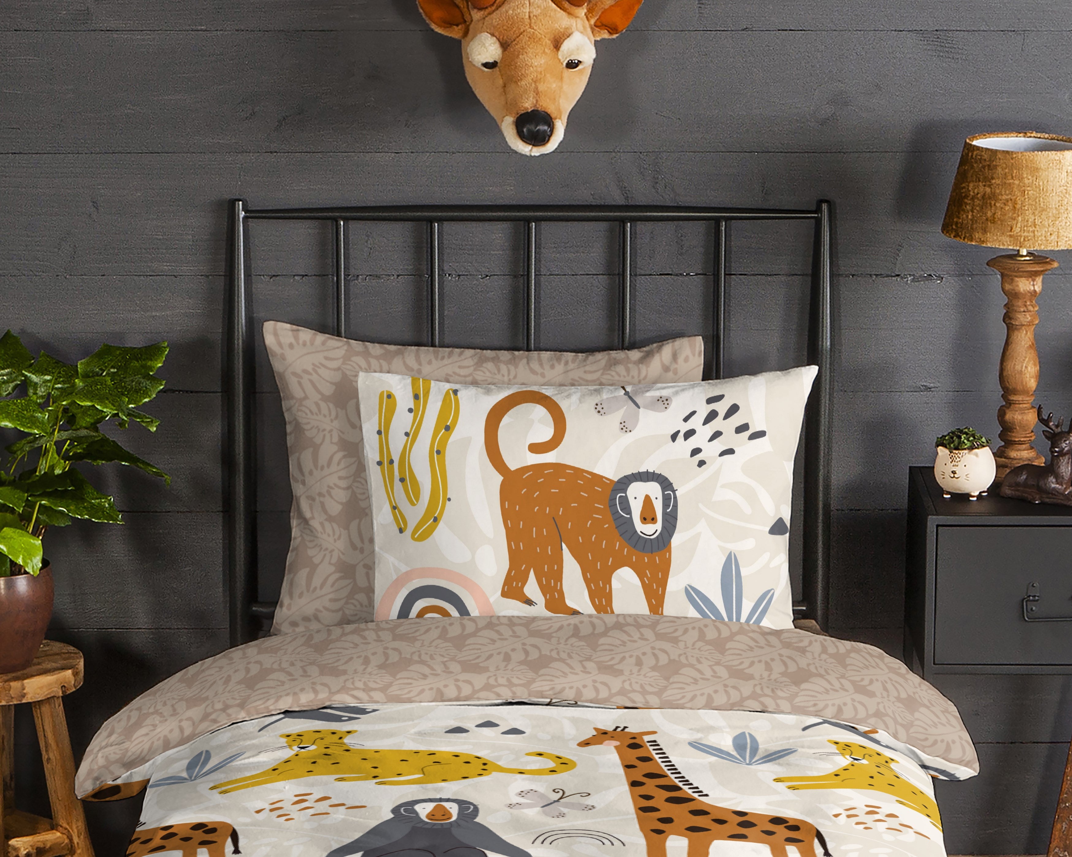 Good Morning Bettbezug Flanell Jungle Multi