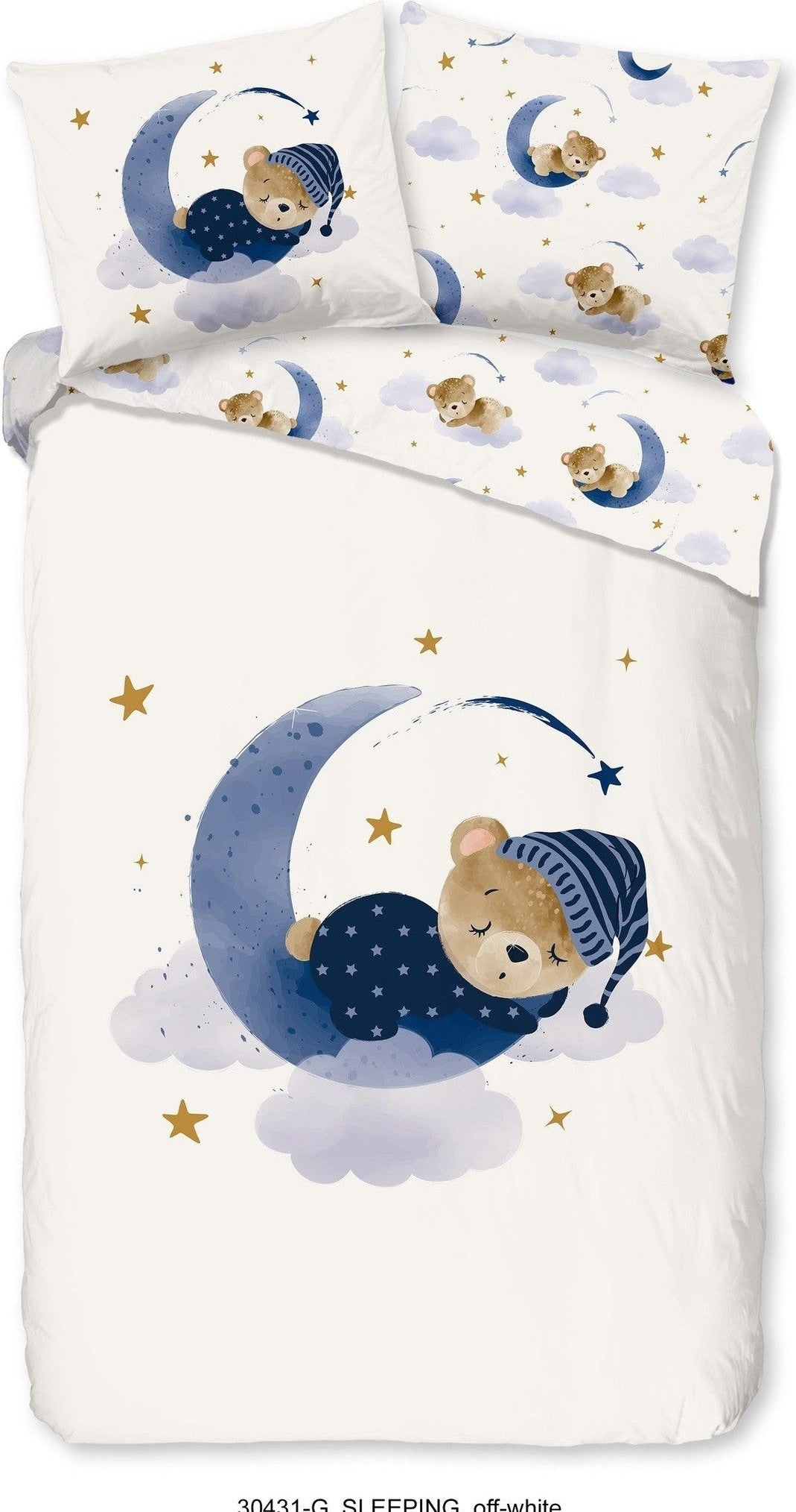 Good Morning Bettbezug Baumwolle Sleeping Ecru