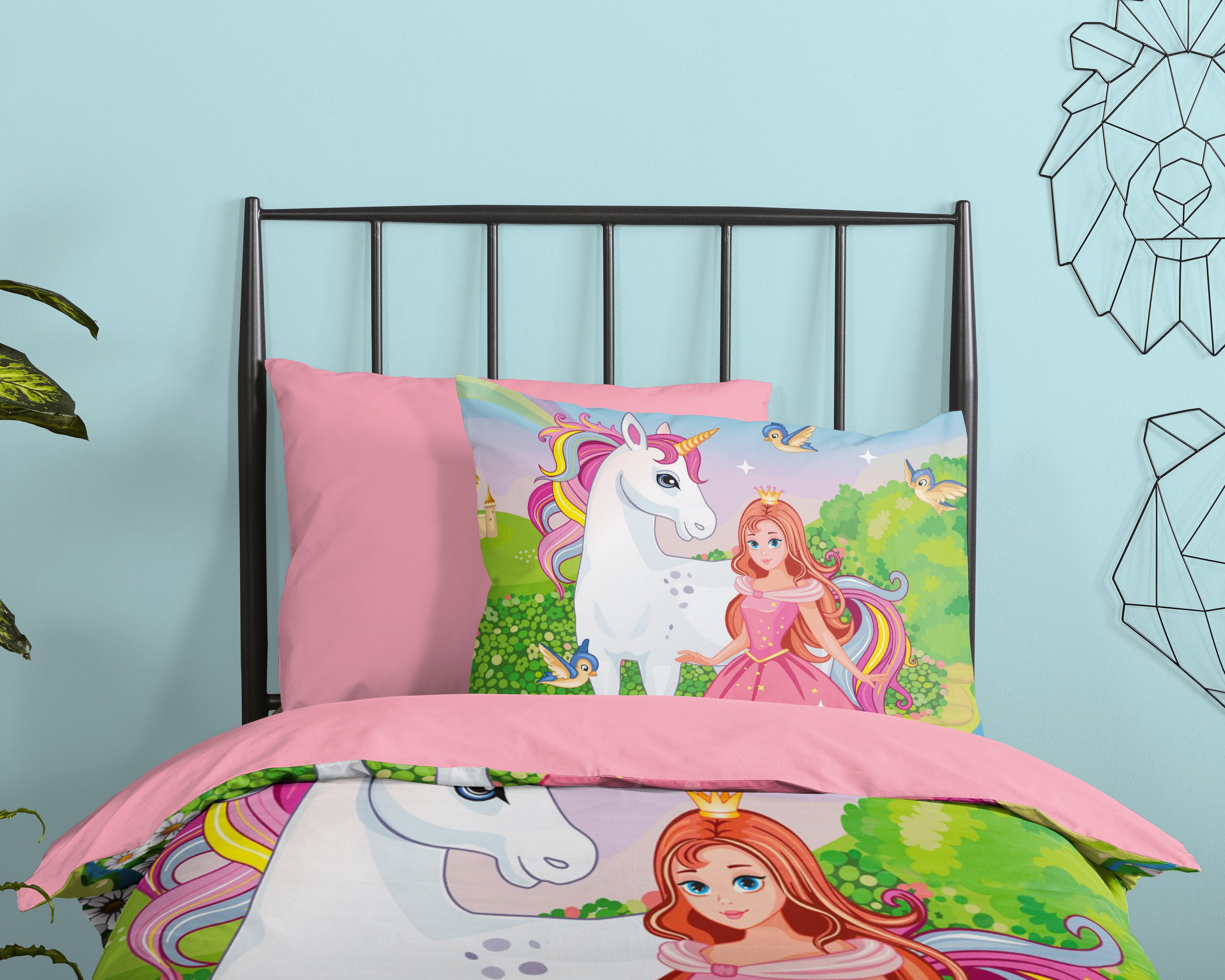 Good Morning Housse de Couette Coton Conte de Fées Multi