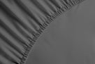 Yellow hoeslaken Percale Steel Grey katoen percale