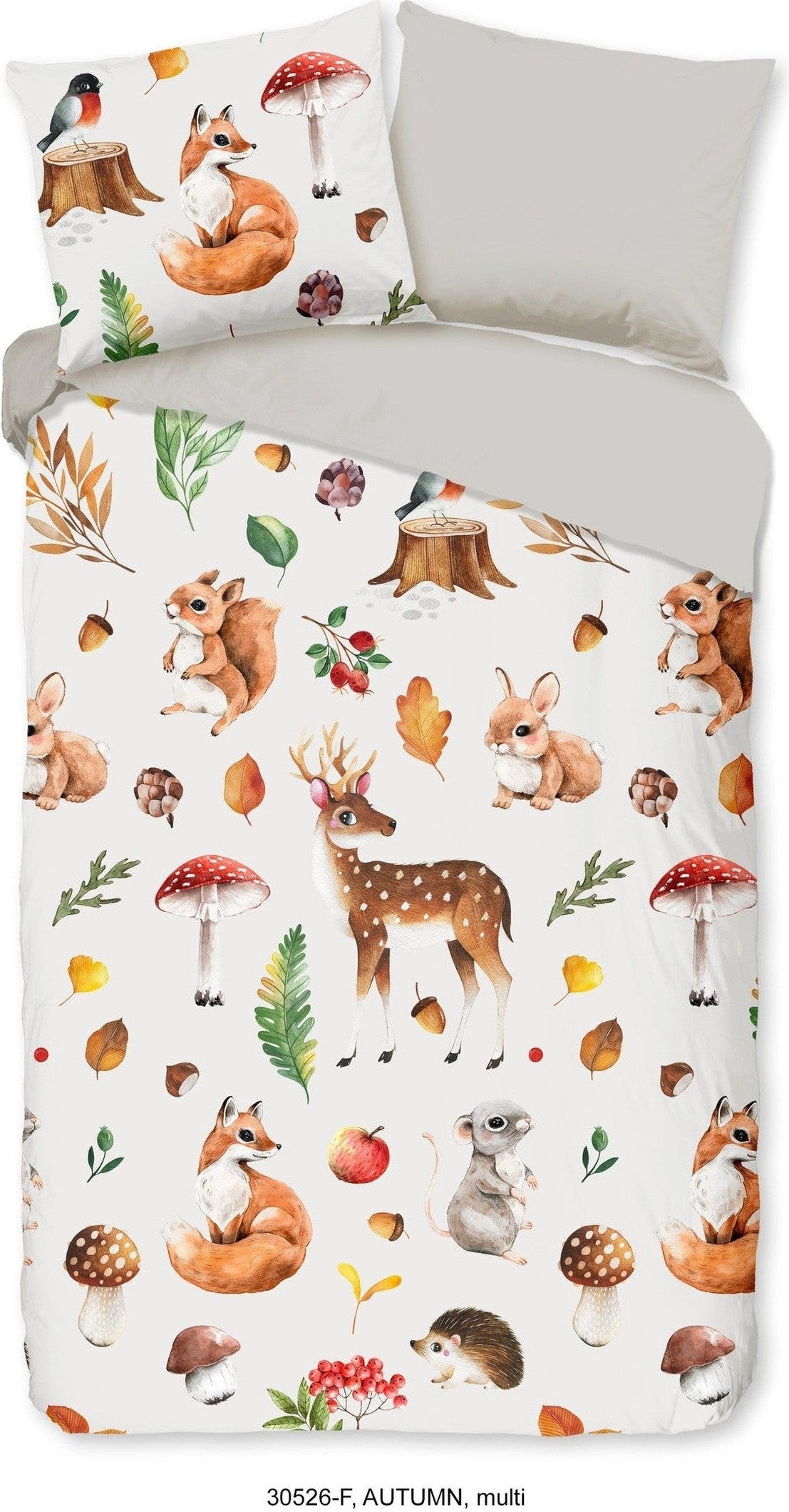 Good Morning Housse de Couette Flanelle Automne Multi