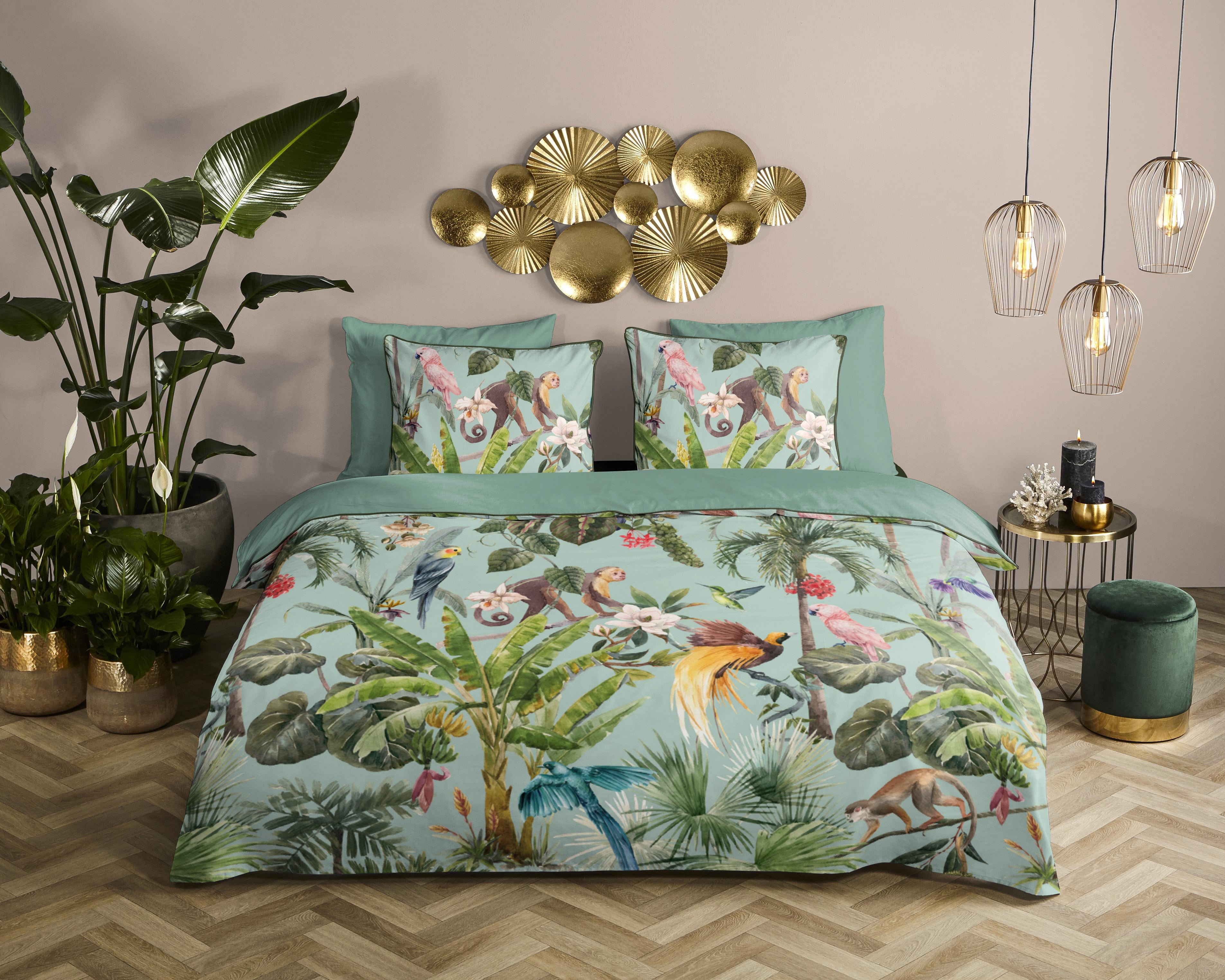 Descanso Bettbezug Satin Ignadi - Green