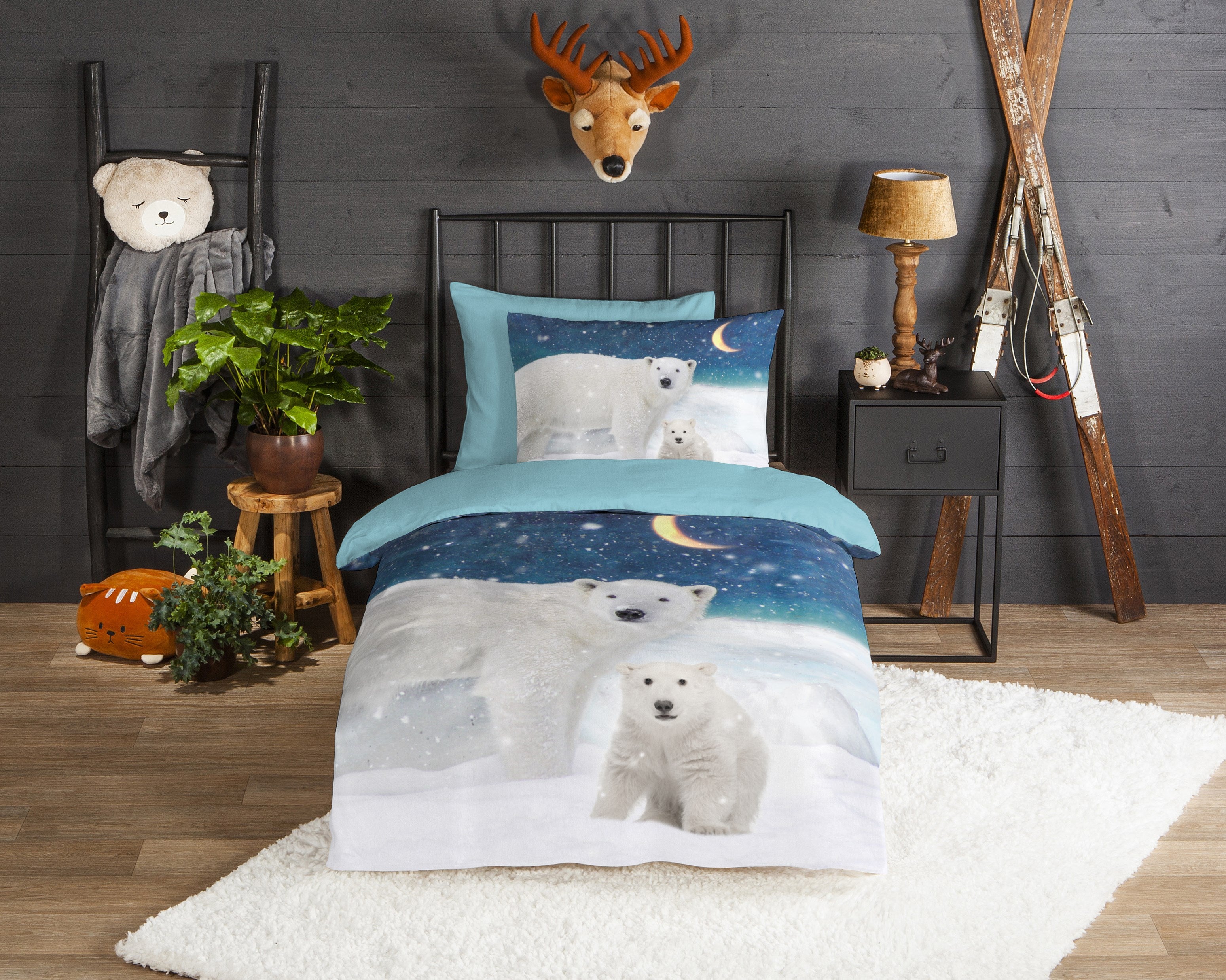 Good Morning Bettbezug Flanell Polar Multi