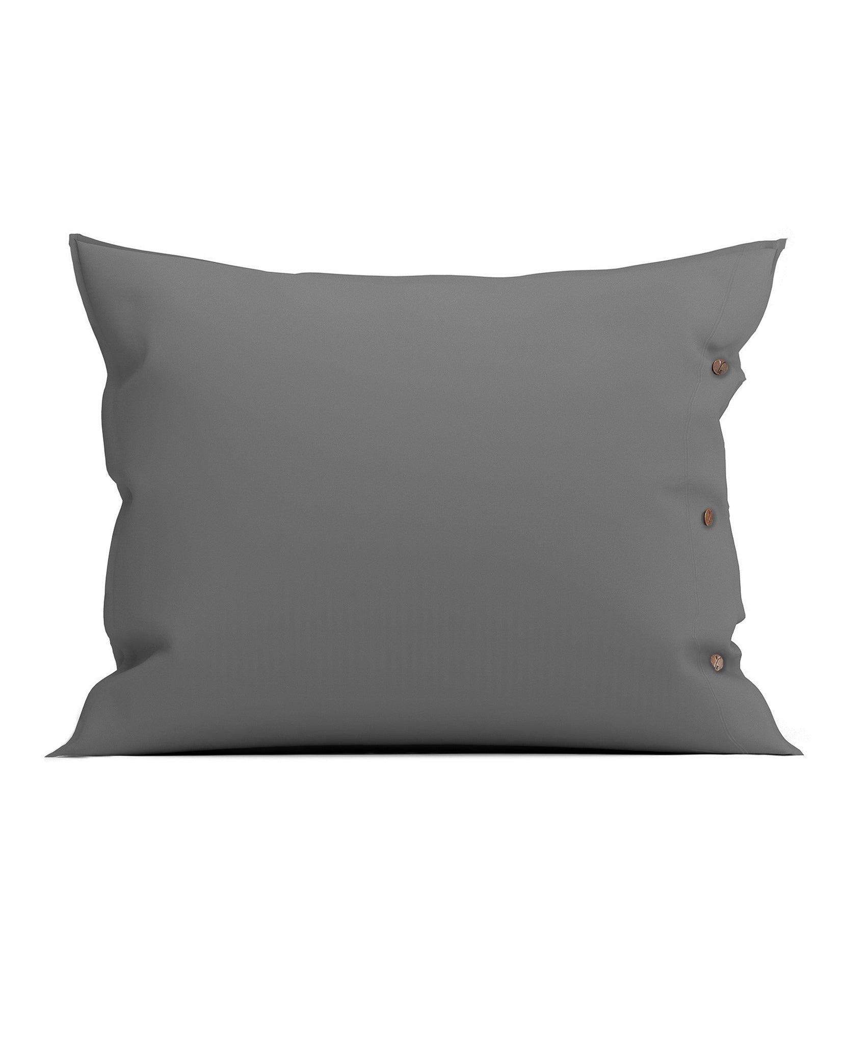 Yellow kussensloop Percale Steel Grey percale