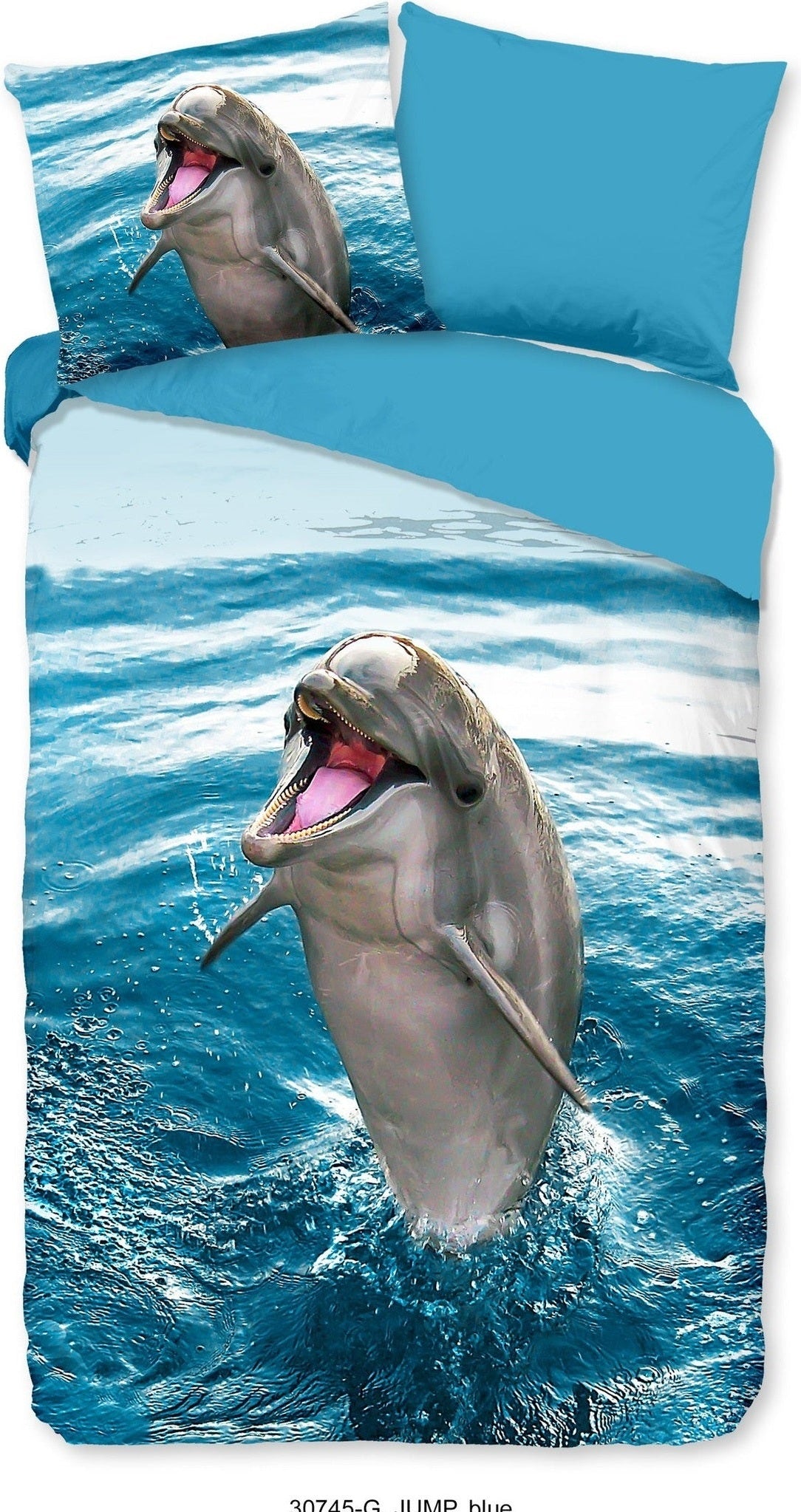 Good Morning Bettbezug Baumwolle Jump Blue