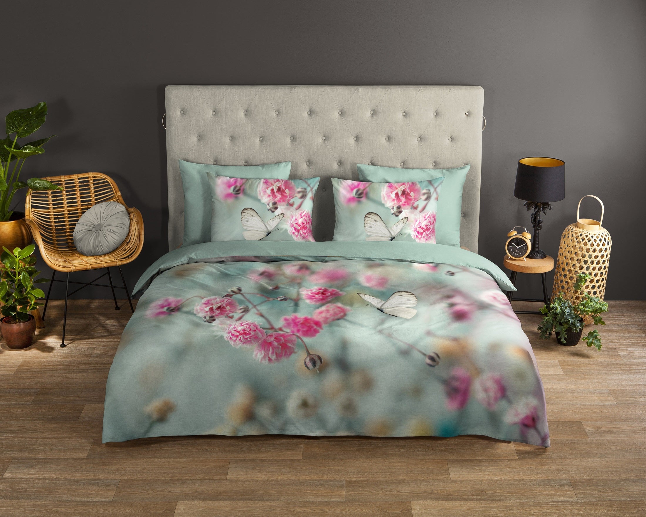 Good Morning Dekbedovertrek Katoen Adel - Mint