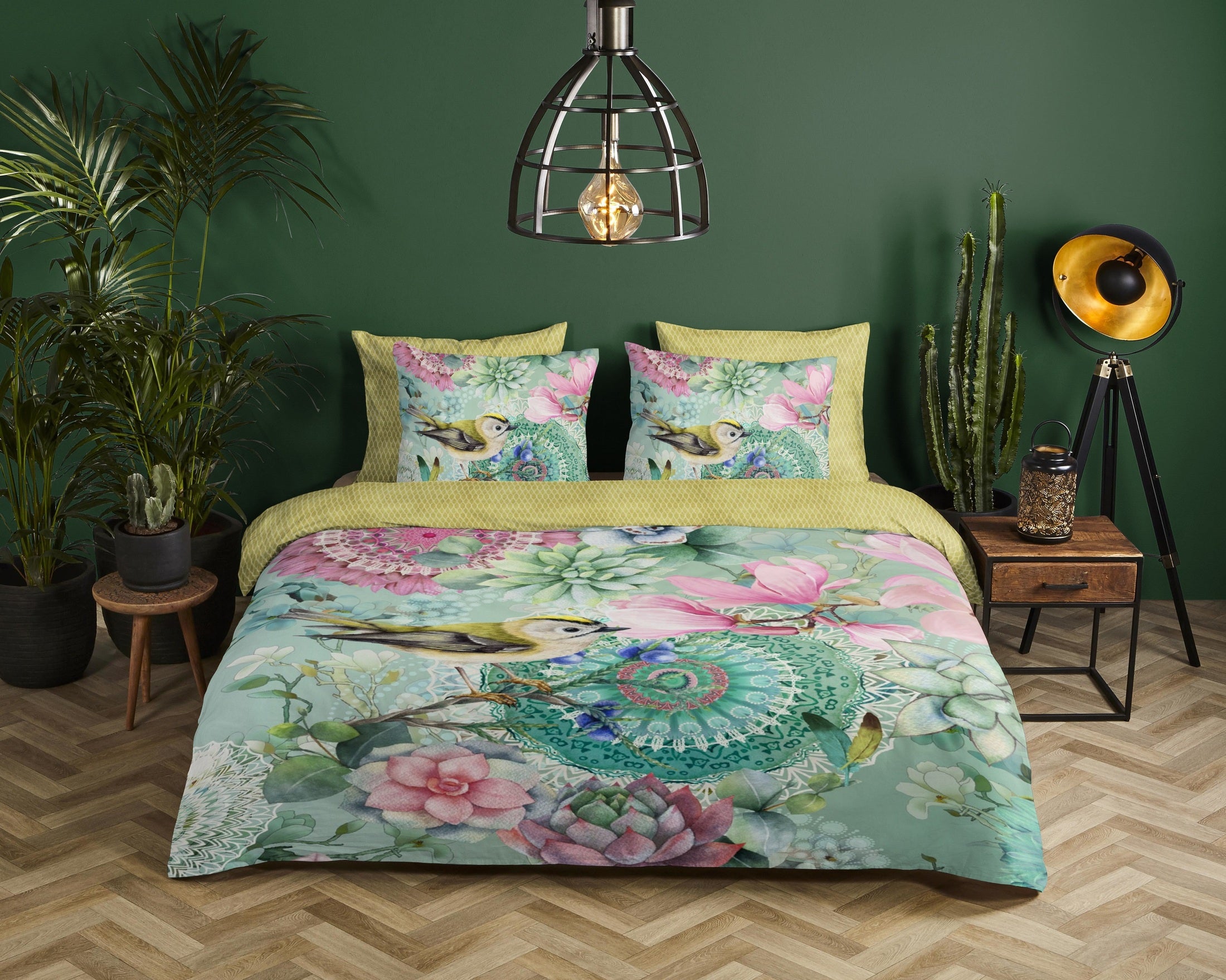 HIP Dekbedovertrek Satijn Xabine - Green