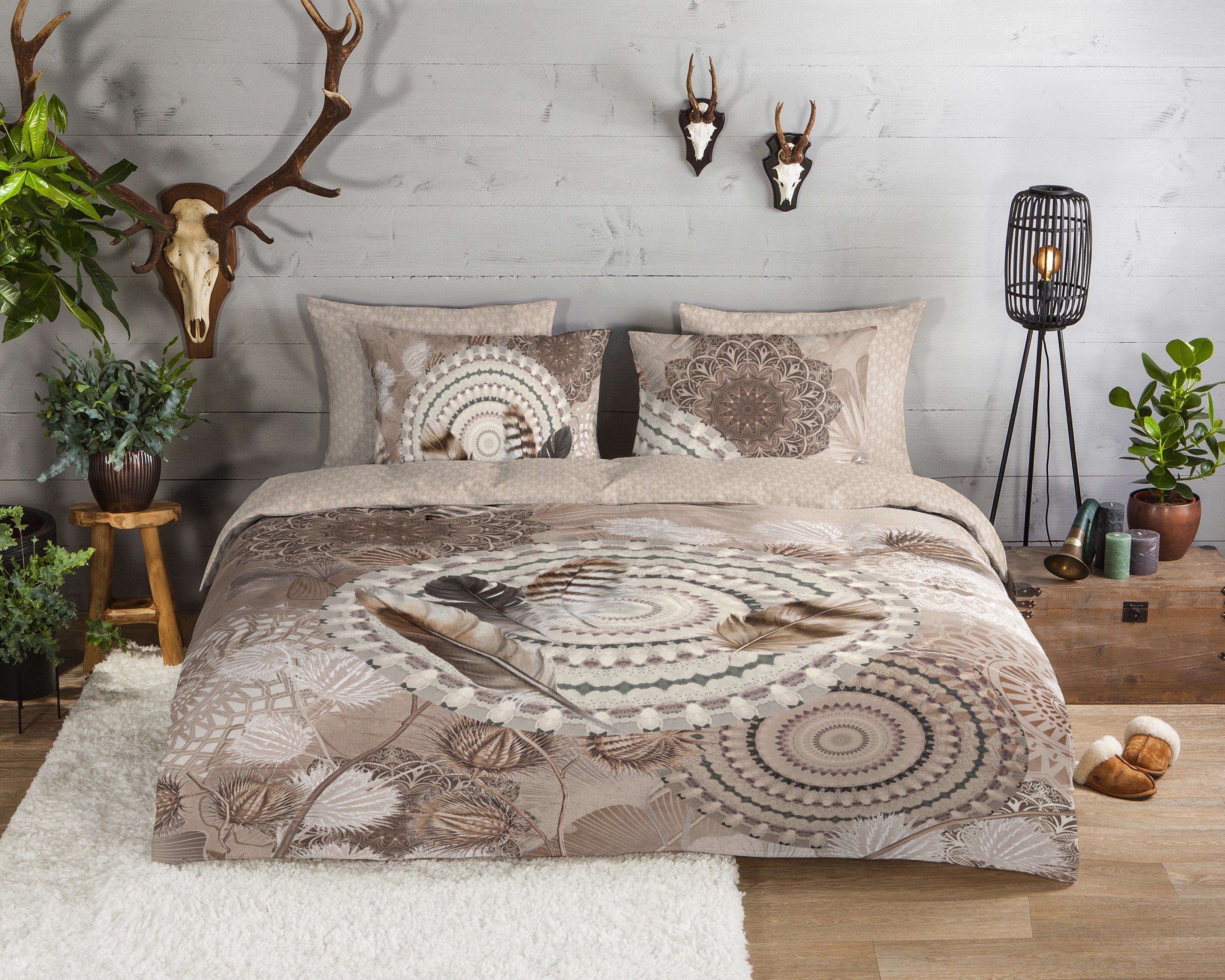 HIP Housse de Couette Flanelle Ringhda - Taupe