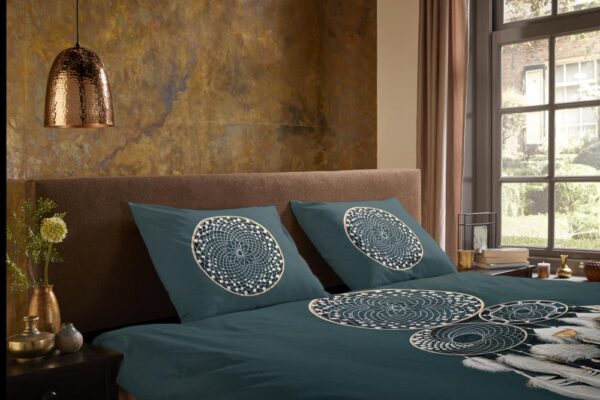 Pure Housse de couette Microfibre Catch - Pétrole
