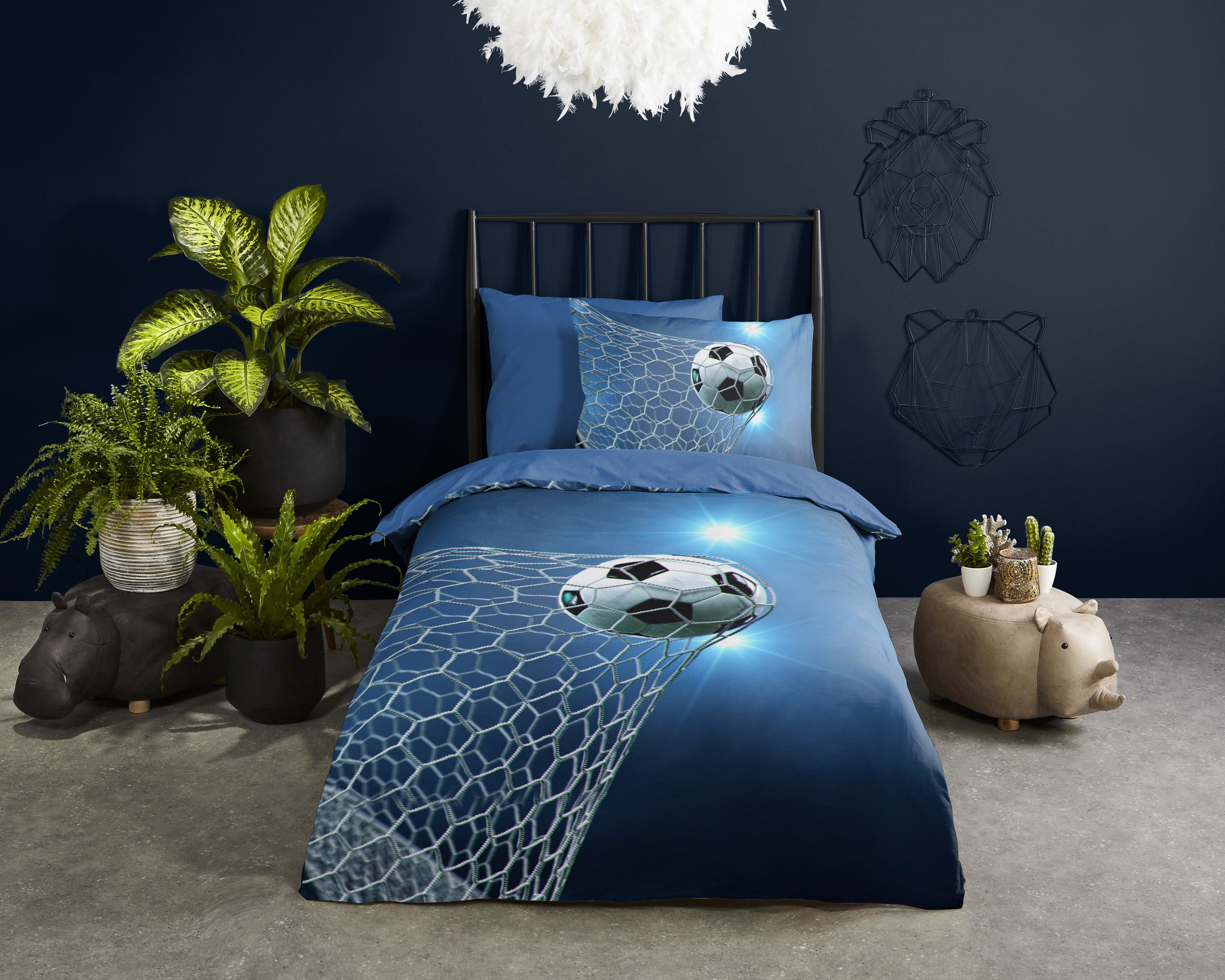 Housse de Couette Pure Microfibre Fans Bleu