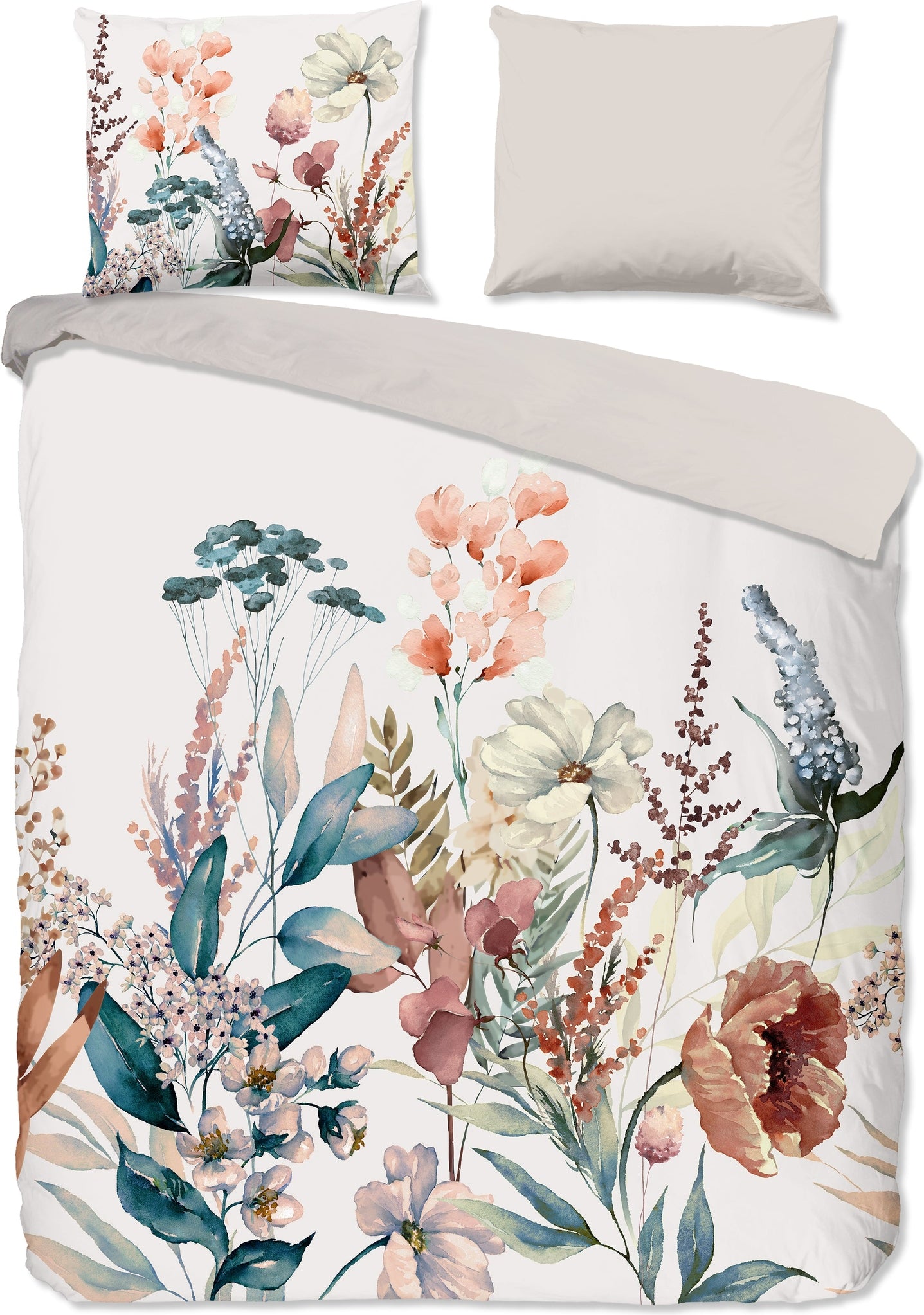 Good Morning Dekbedovertrek Flanel Aime - Multi