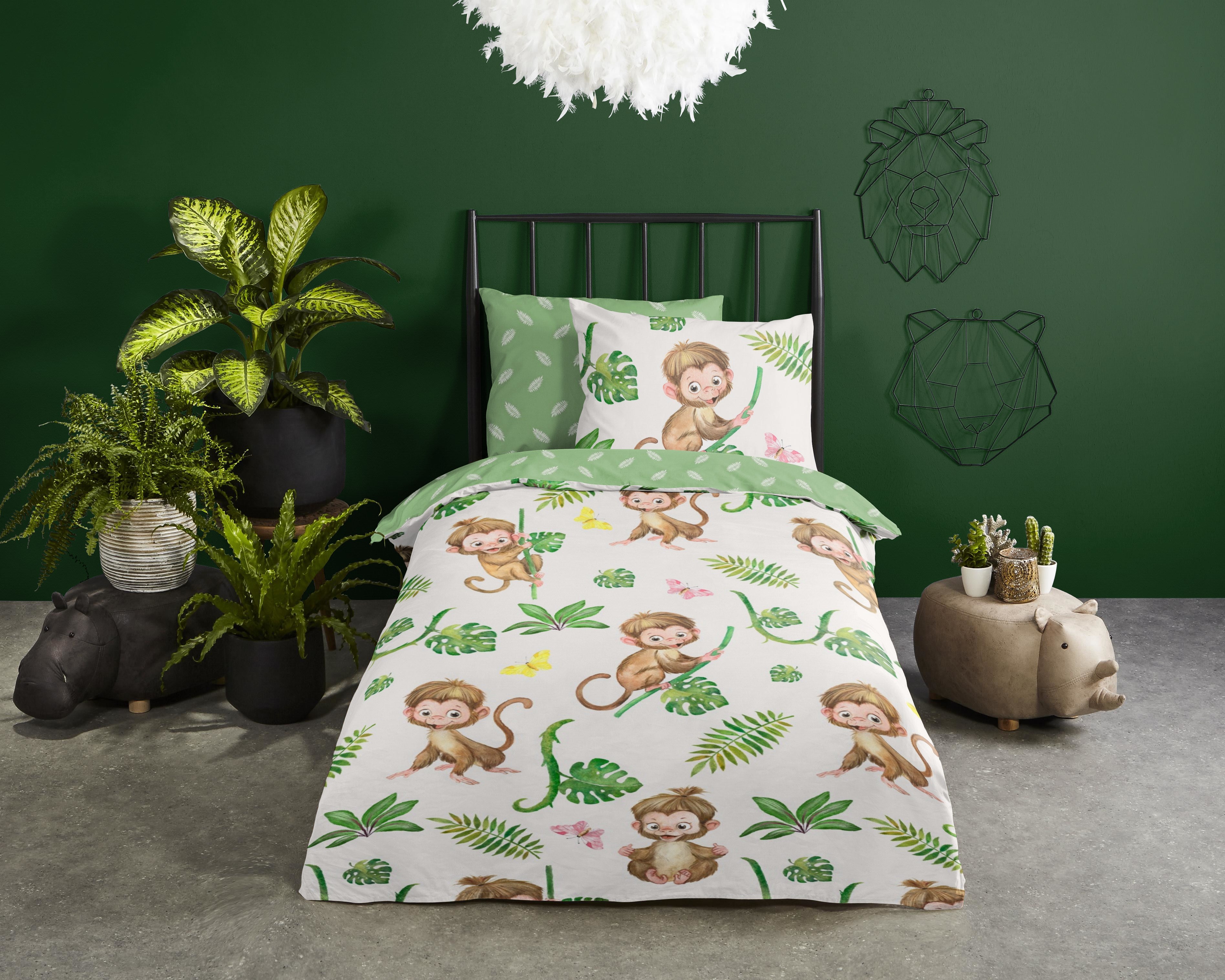Good Morning Bettbezug Cotton Play Green