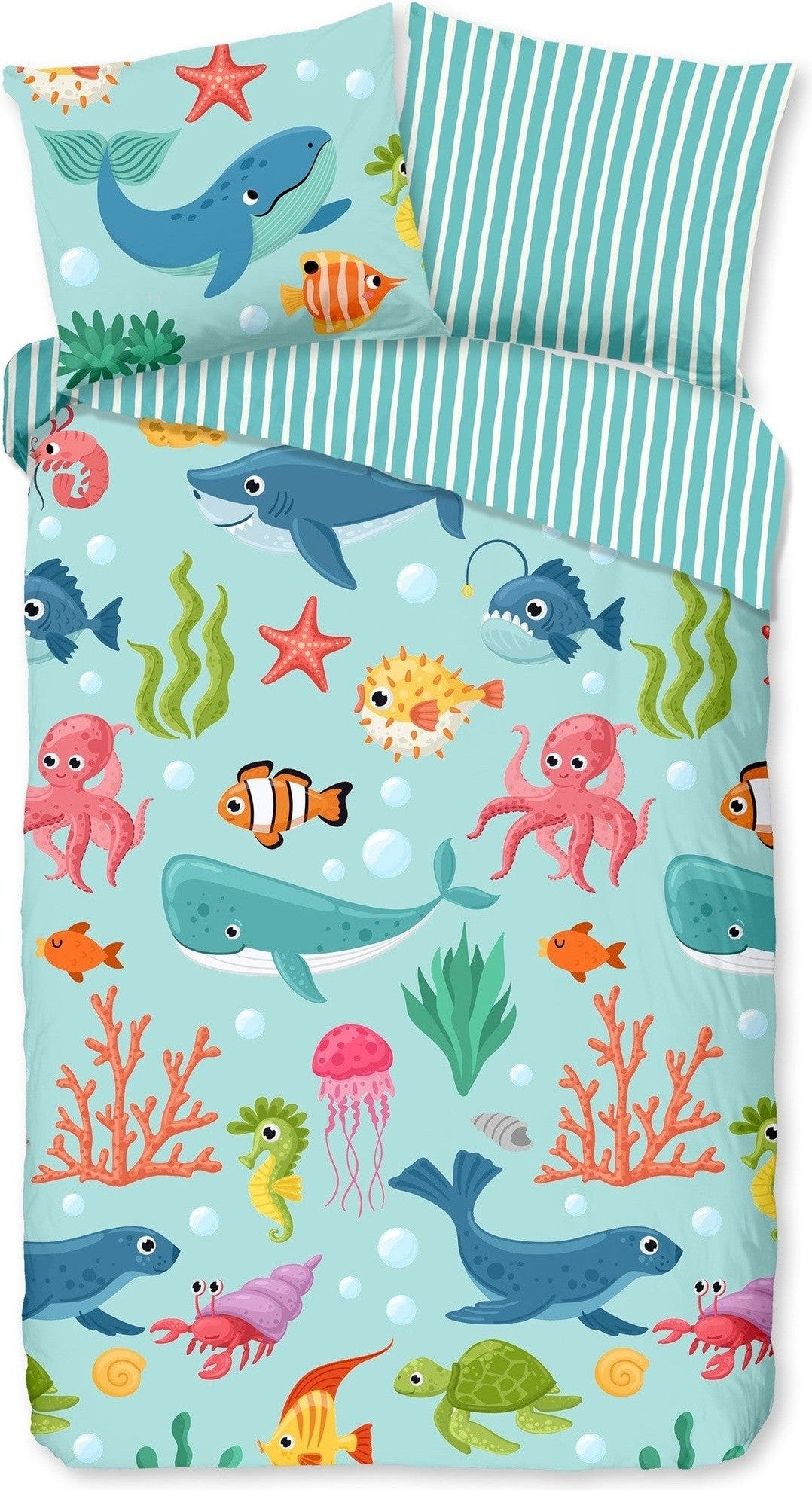 Good Morning Bettbezug Baumwolle Ocean Aqua