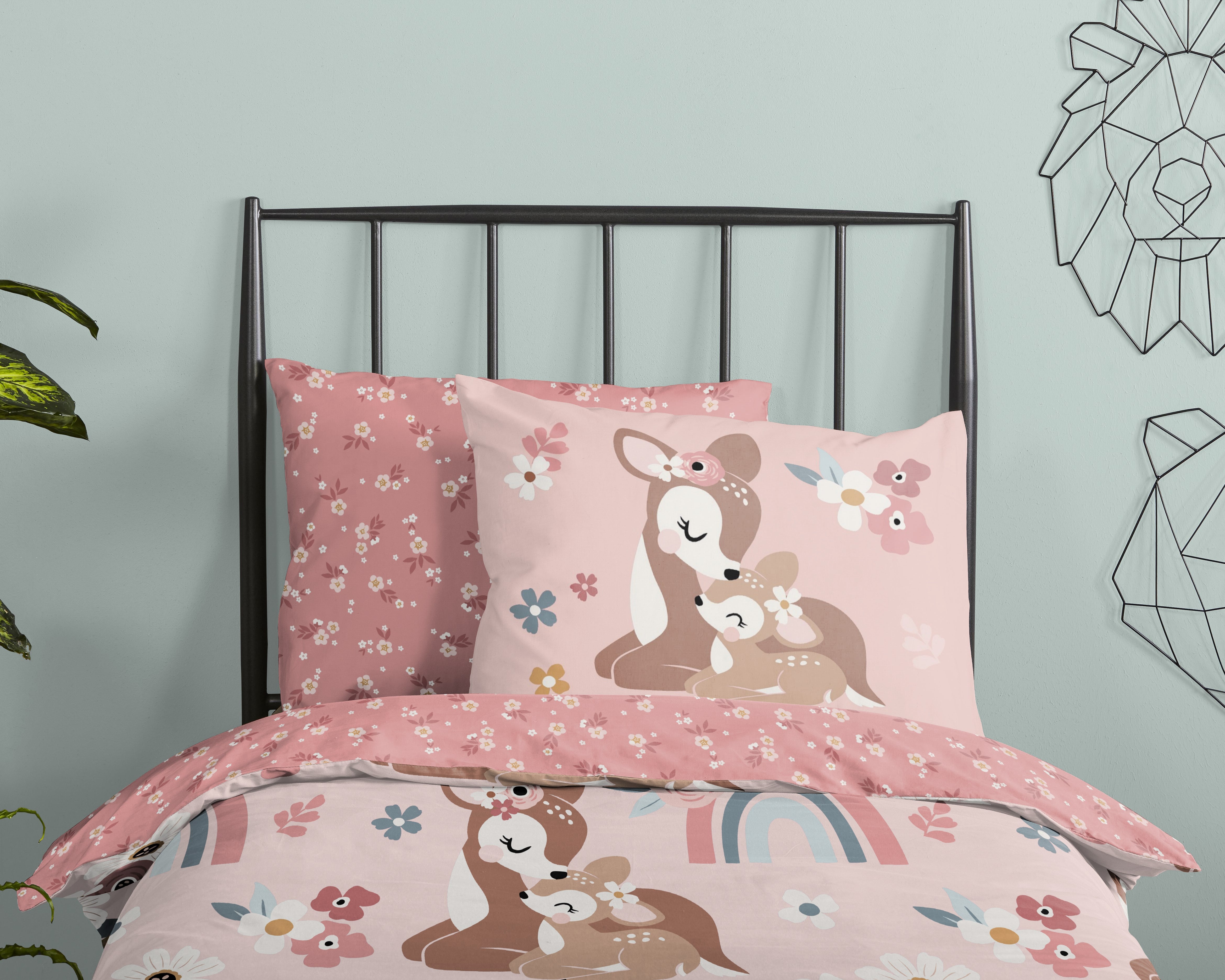 Housse de Couette Good Morning Coton Bibi Rose
